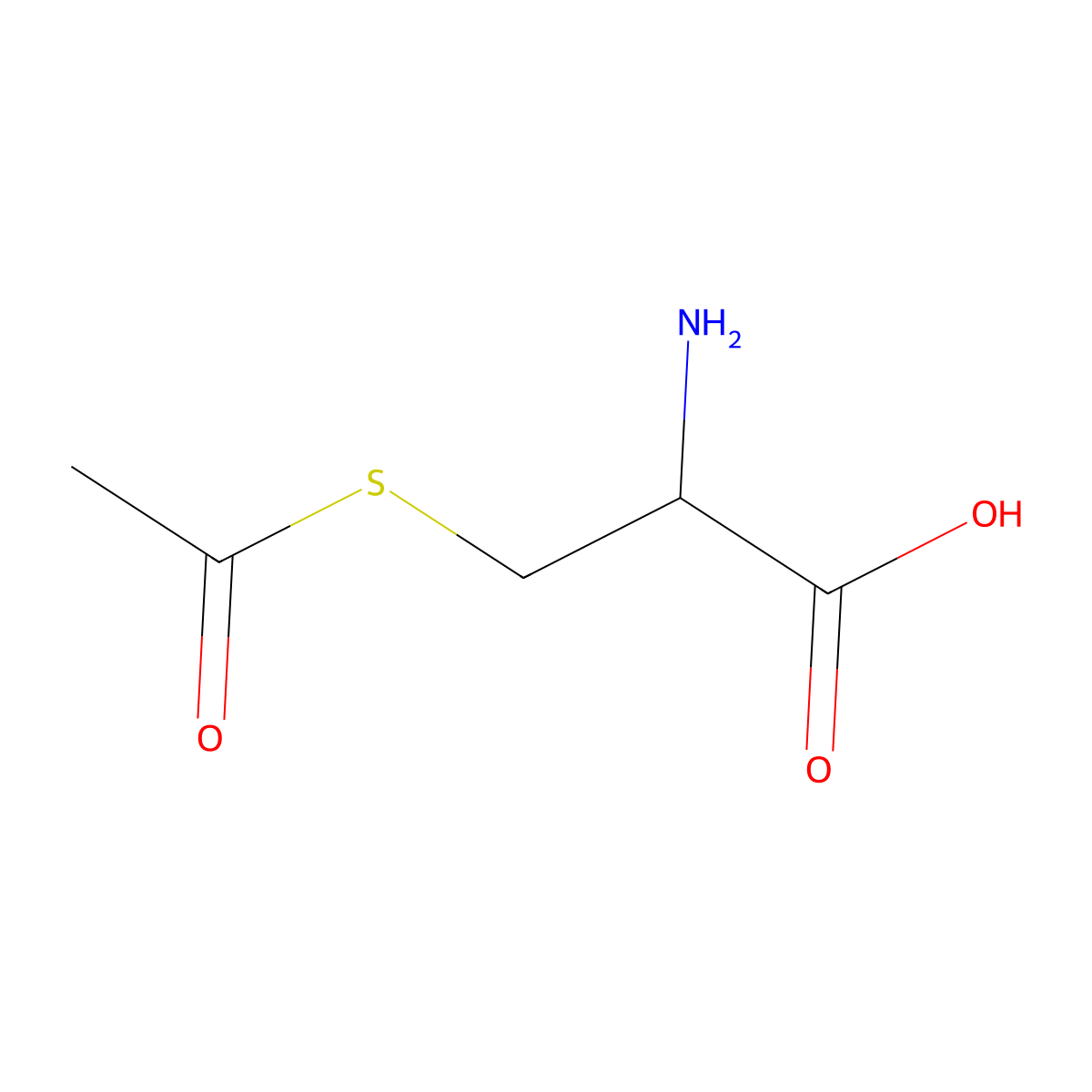 3-(Acetylthio)-2-aminopropanoic acid molecular structure, CAS 15312-11-5