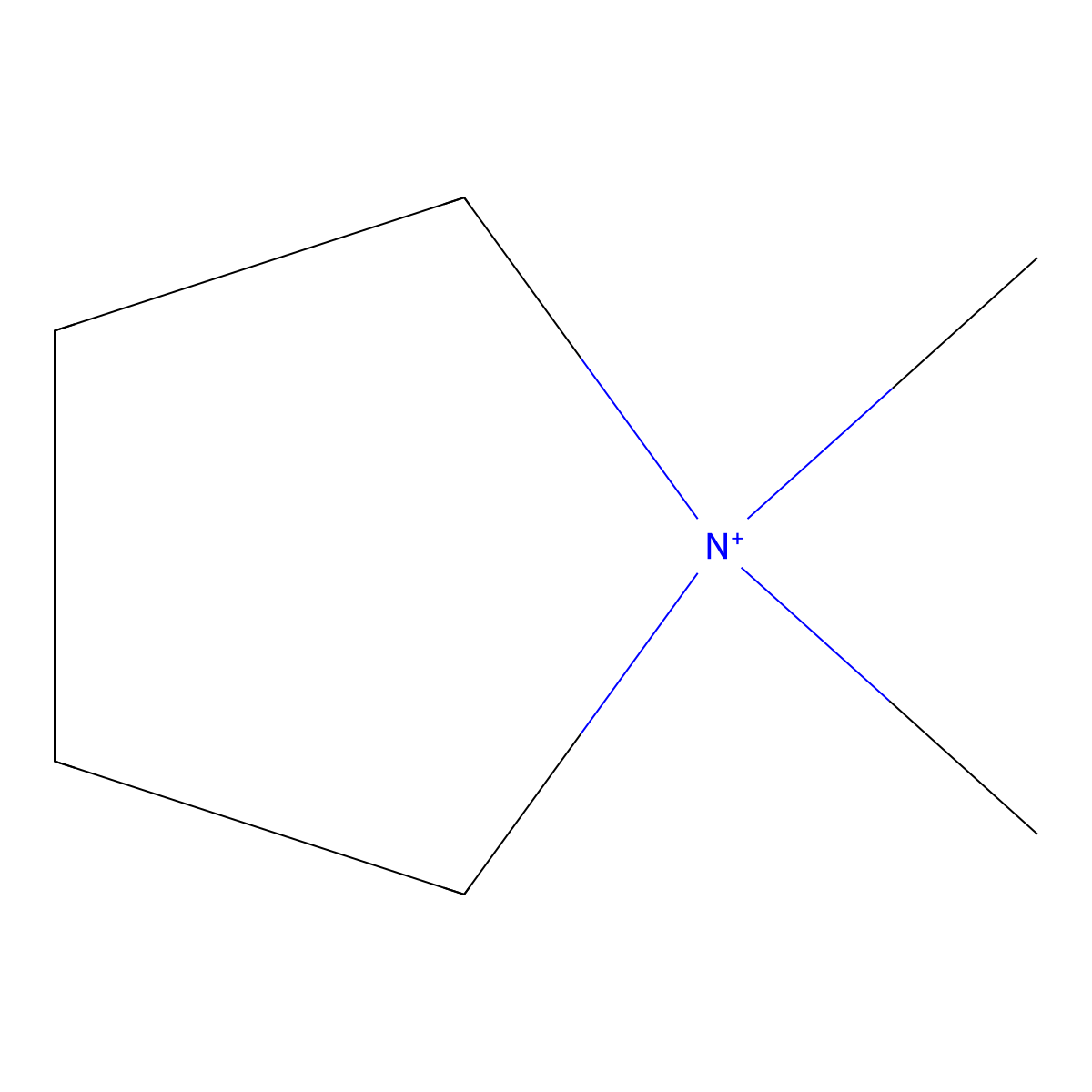 Pyrrolidinium, 1,1-dimethyl- molecular structure, CAS 15312-12-6
