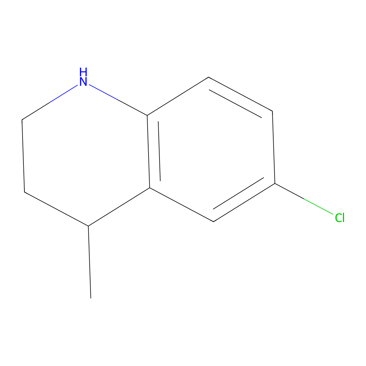 6-Chloro-4-methyl-1,2,3,4-tetrahydroquinoline molecular structure, CAS 1531301-05-9