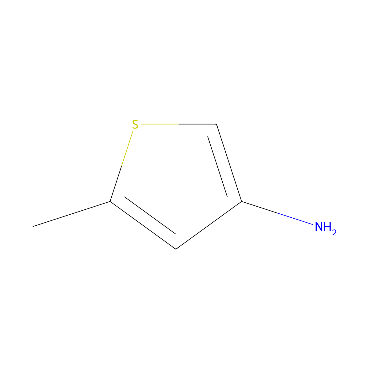 5-Methylthiophen-3-amine molecular structure, CAS 153137-85-0