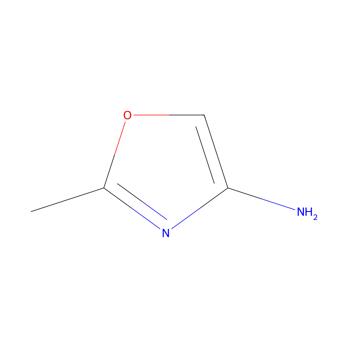 2-Methyl-1,3-oxazol-4-amine molecular structure, CAS 153138-00-2