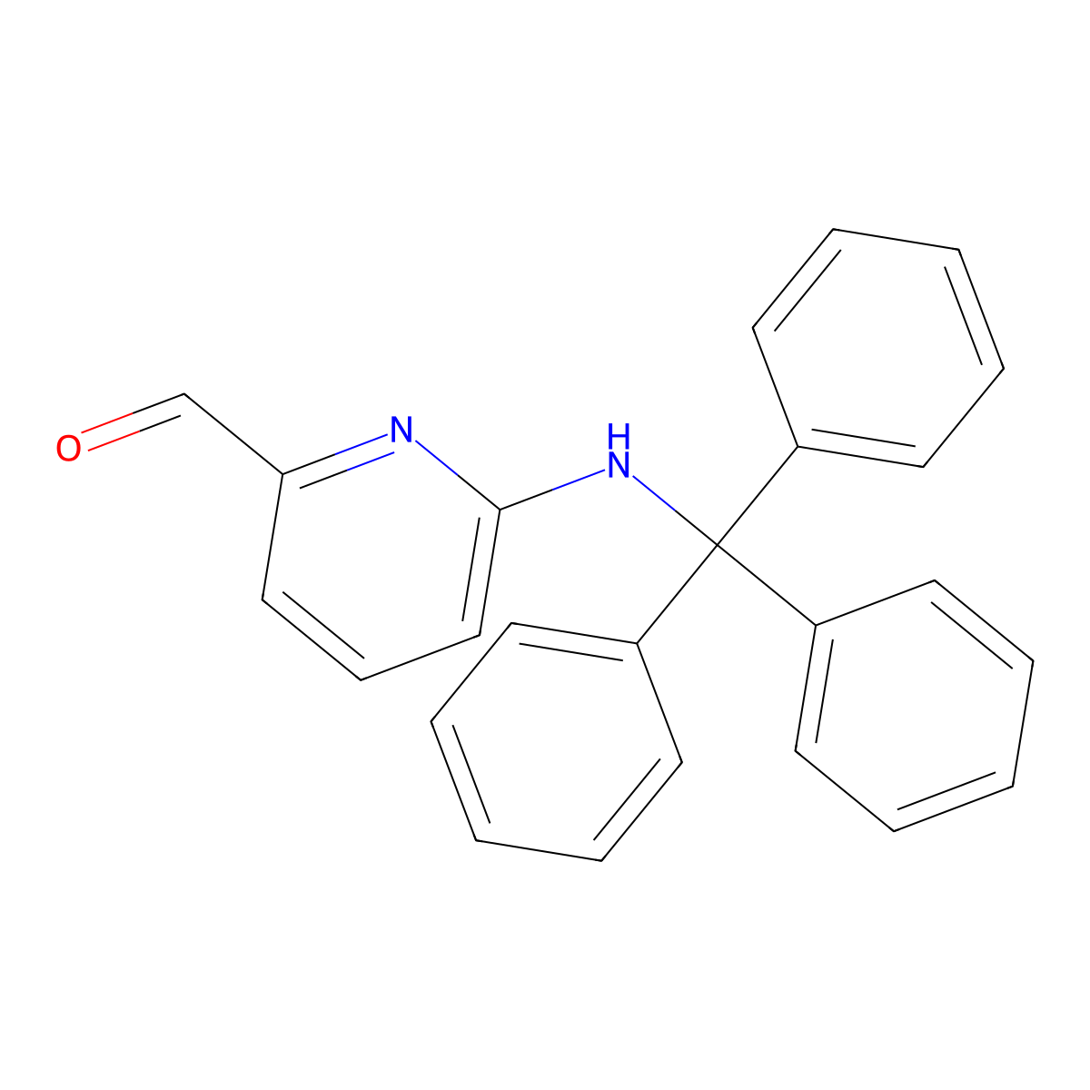 6-(Tritylamino)picolinaldehyde, AldrichCPR molecular structure, CAS 153140-22-8
