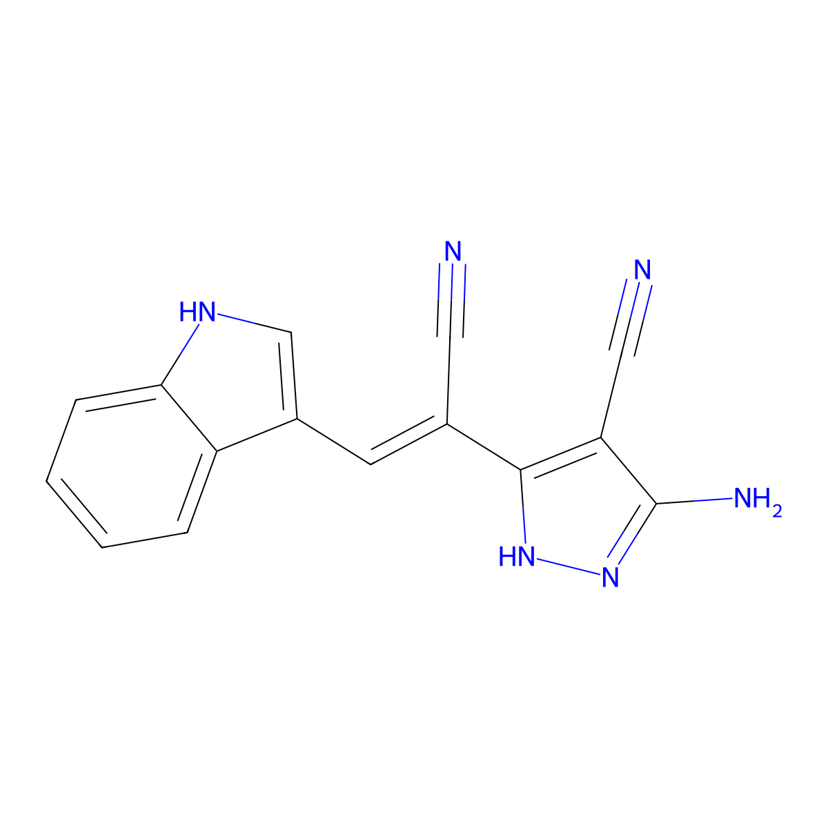 Tyrphostin AG 1112 molecular structure, CAS 153150-84-6