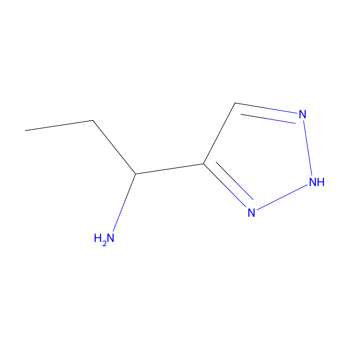1-(1H-1,2,3-triazol-5-yl)propan-1-amine molecular structure, CAS 1531513-93-5
