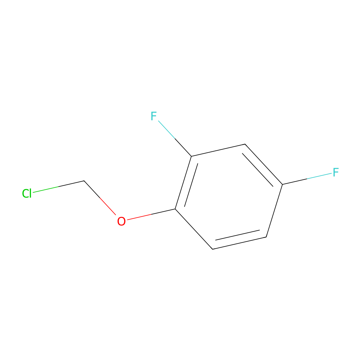 1-(Chloromethoxy)-2,4-difluorobenzene molecular structure, CAS 1531521-64-8