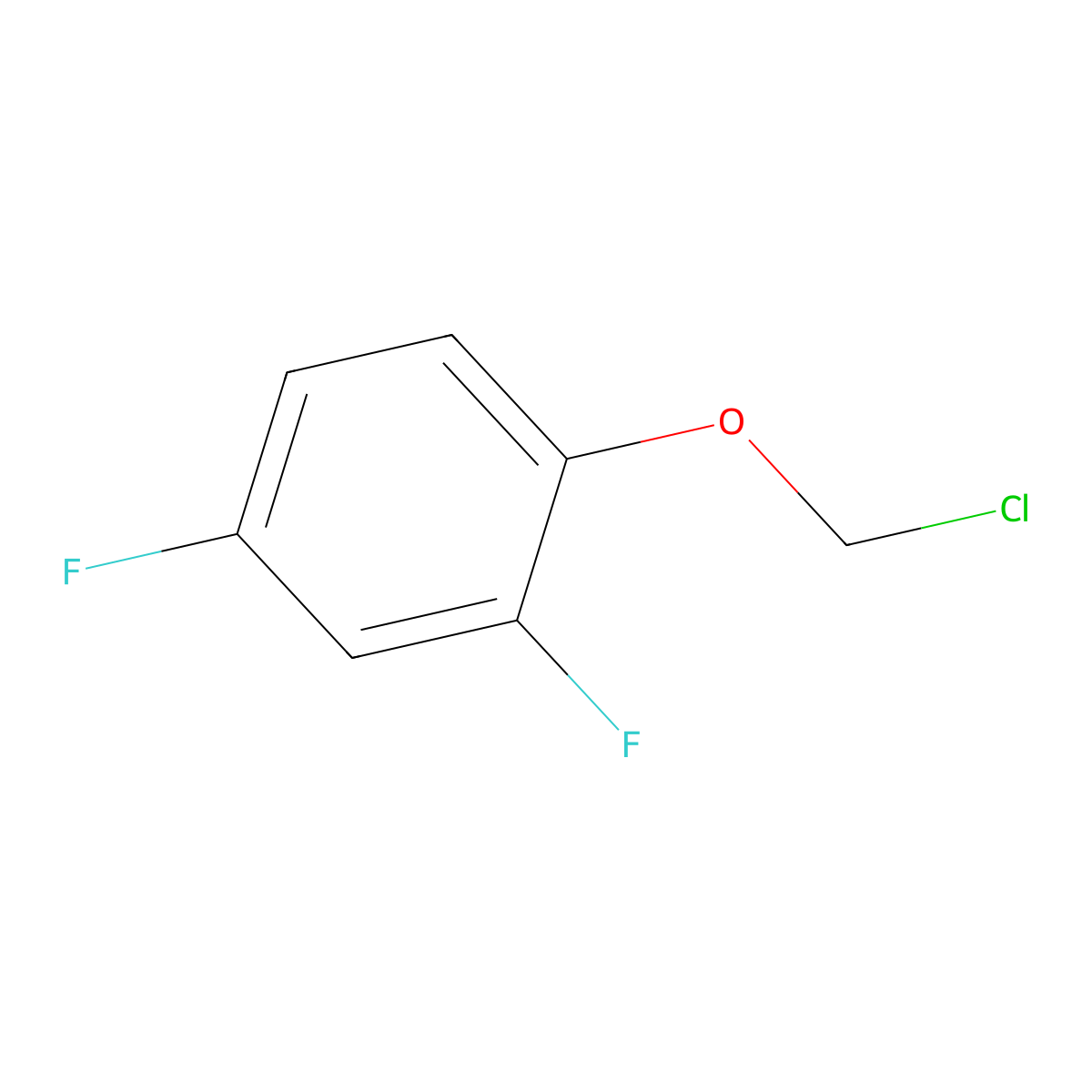 1-(Chloromethoxy)-2,4-difluorobenzene molecular structure, CAS 1531521-64-8