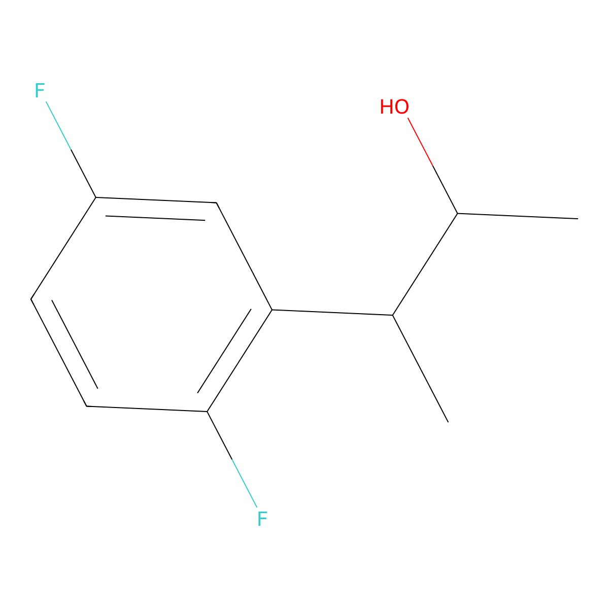 3-(2,5-Difluorophenyl)butan-2-ol molecular structure, CAS 1531524-26-1