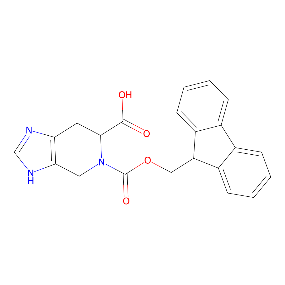 5-(((9h-Fluoren-9-yl)methoxy)carbonyl)-4,5,6,7-tetrahydro-3h-imidazo[4,5-c]pyridine-6-carboxylic acid molecular structure, CAS 1531550-29-4