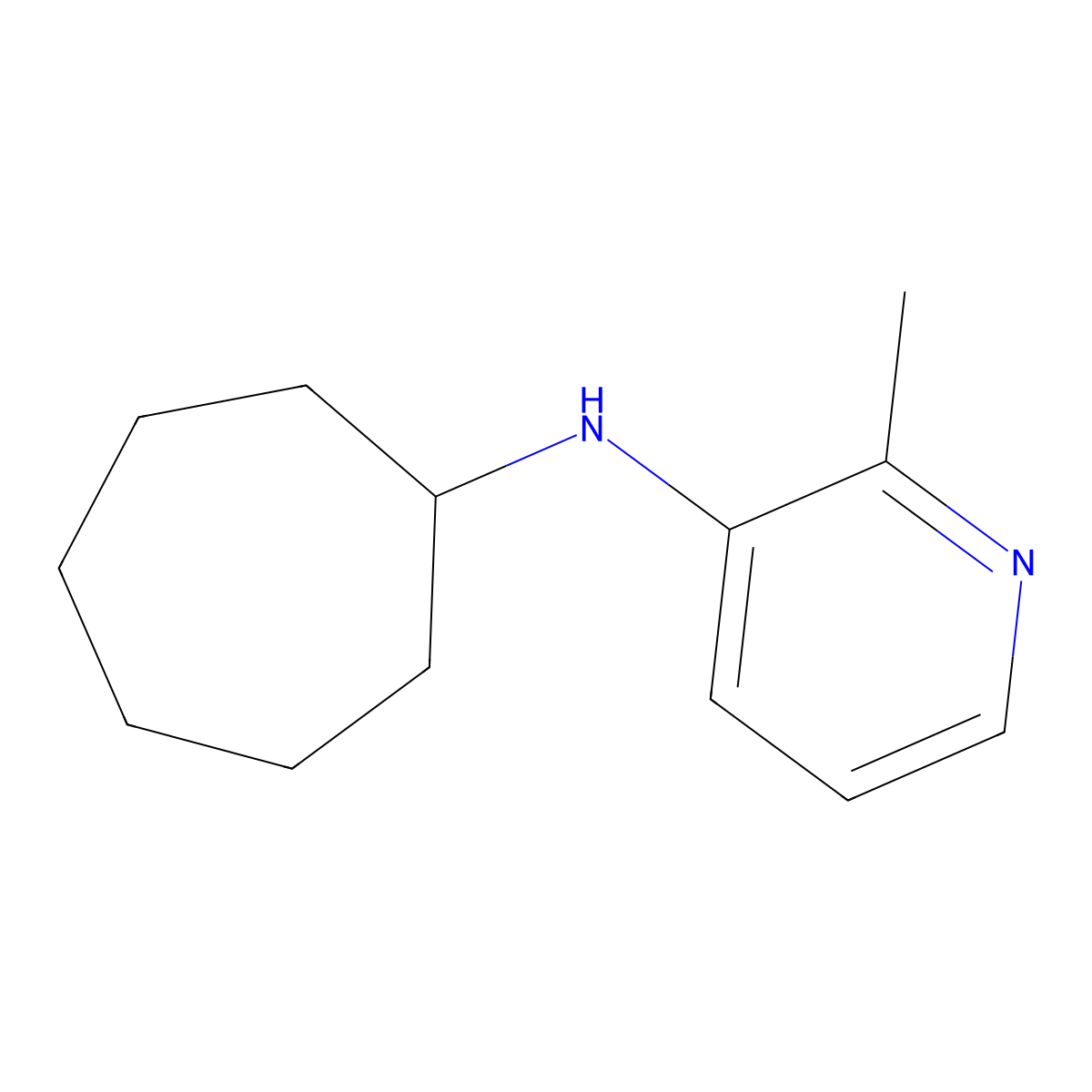 N-Cycloheptyl-2-methylpyridin-3-amine molecular structure, CAS 1531554-02-5