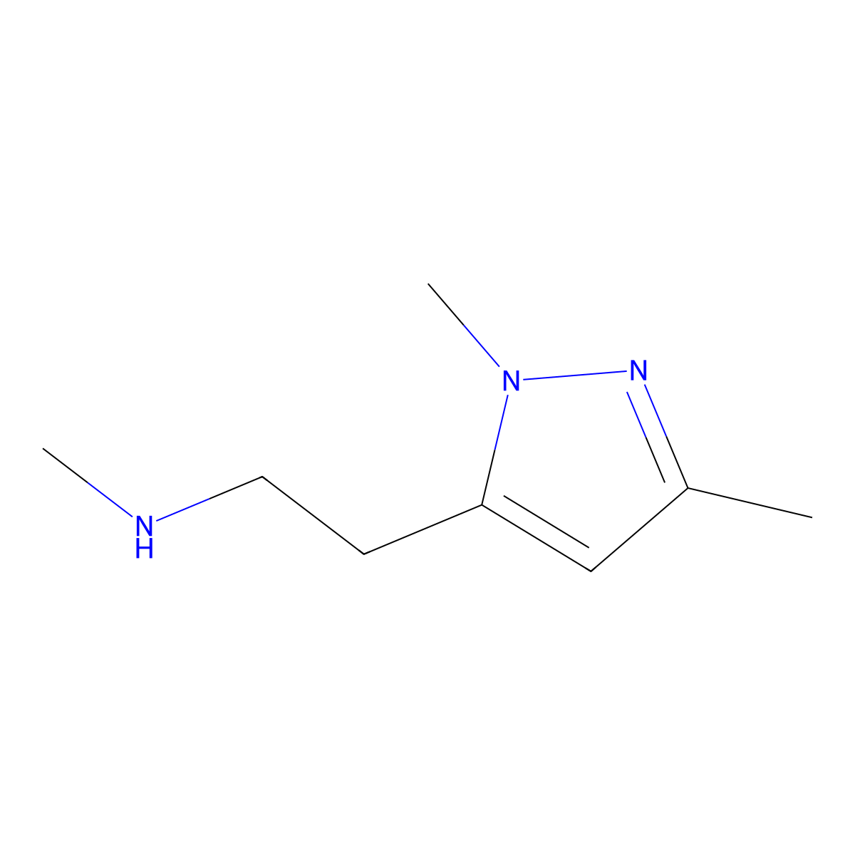 2-(1,3-Dimethyl-1h-pyrazol-5-yl)-N-methylethan-1-amine molecular structure, CAS 1531560-22-1