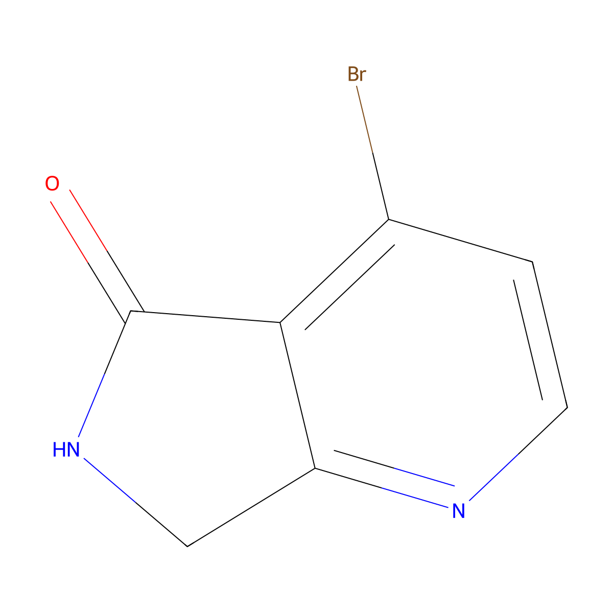 4-bromo-5H,6H,7H-pyrrolo[3,4-b]pyridin-5-one molecular structure, CAS 1531566-06-9