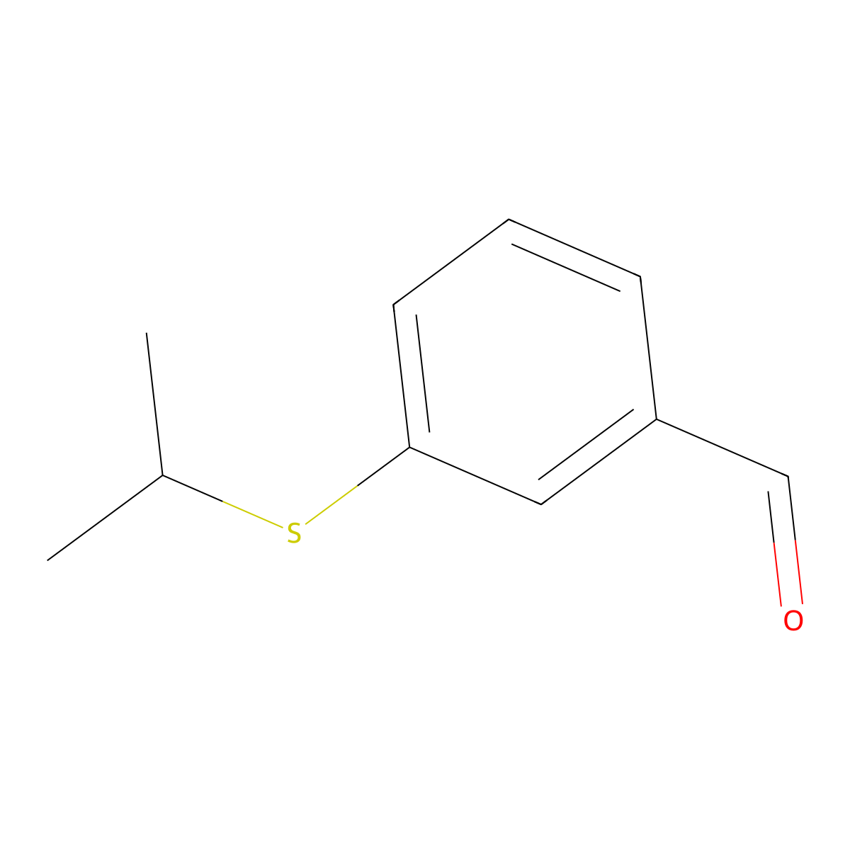 3-(Isopropylthio)benzaldehyde molecular structure, CAS 1531677-13-0