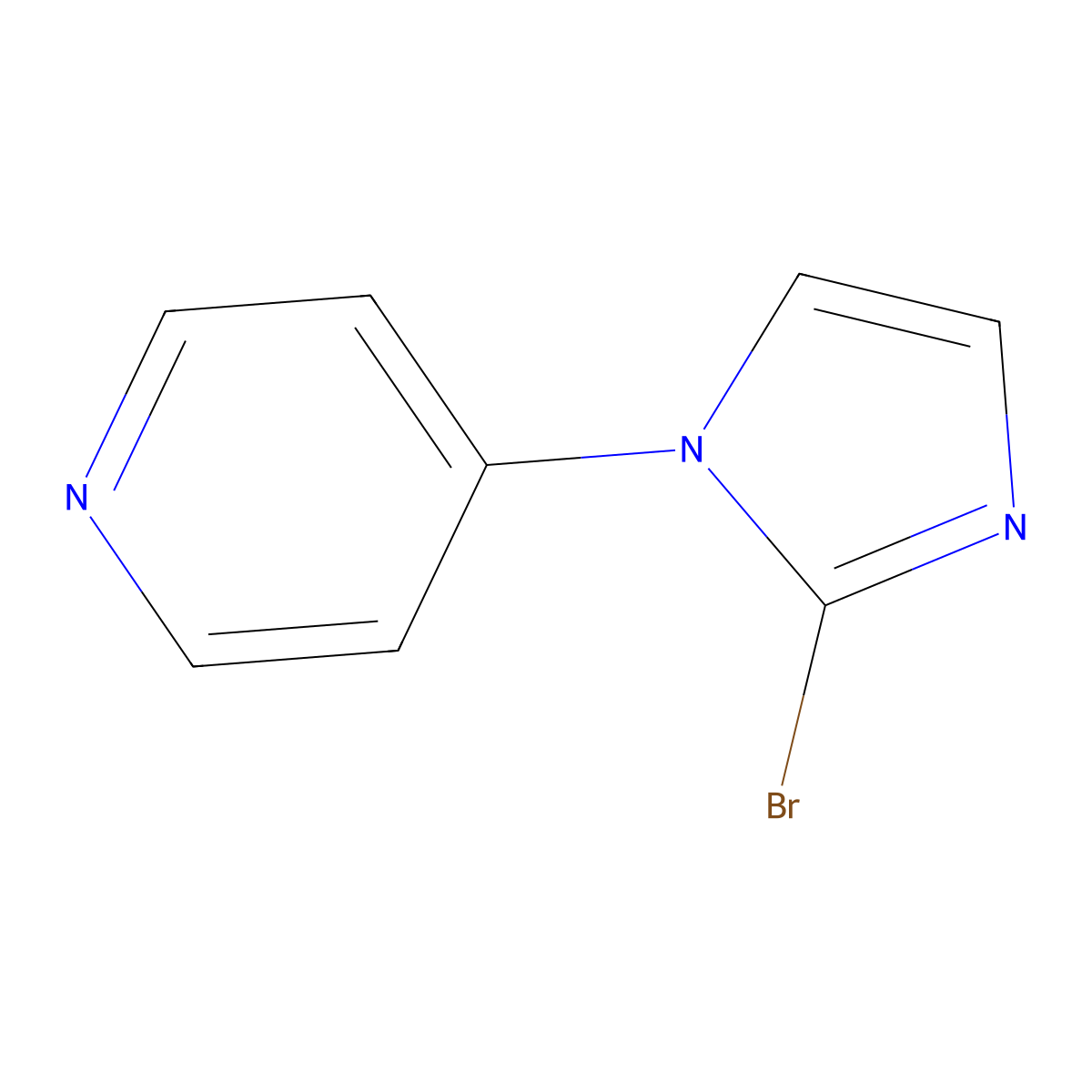 4-(2-Bromo-1h-imidazol-1-yl)pyridine molecular structure, CAS 1531677-47-0
