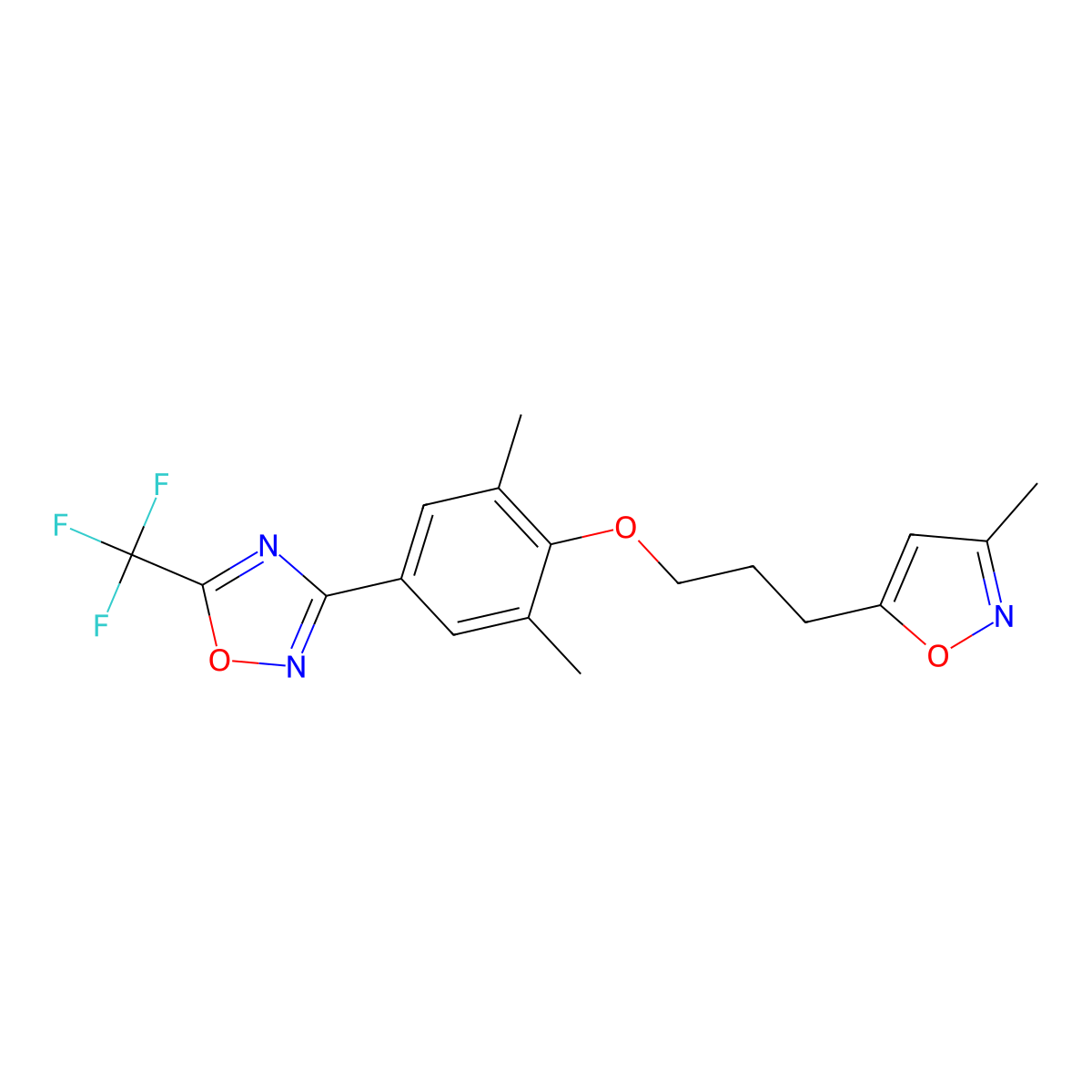 Pleconaril molecular structure, CAS 153168-05-9