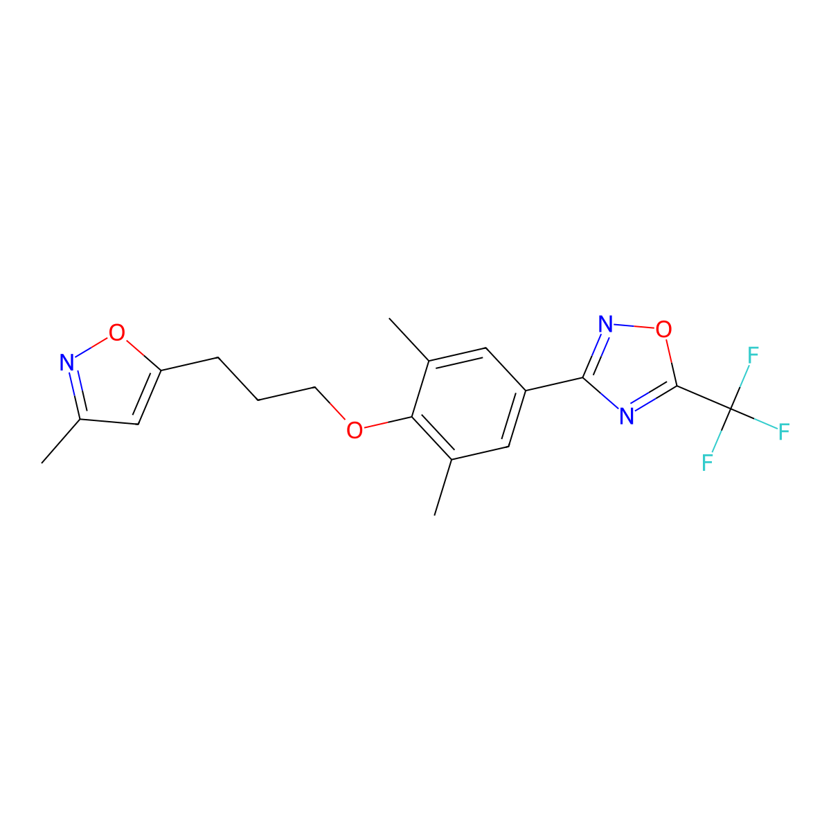 Pleconaril molecular structure, CAS 153168-05-9