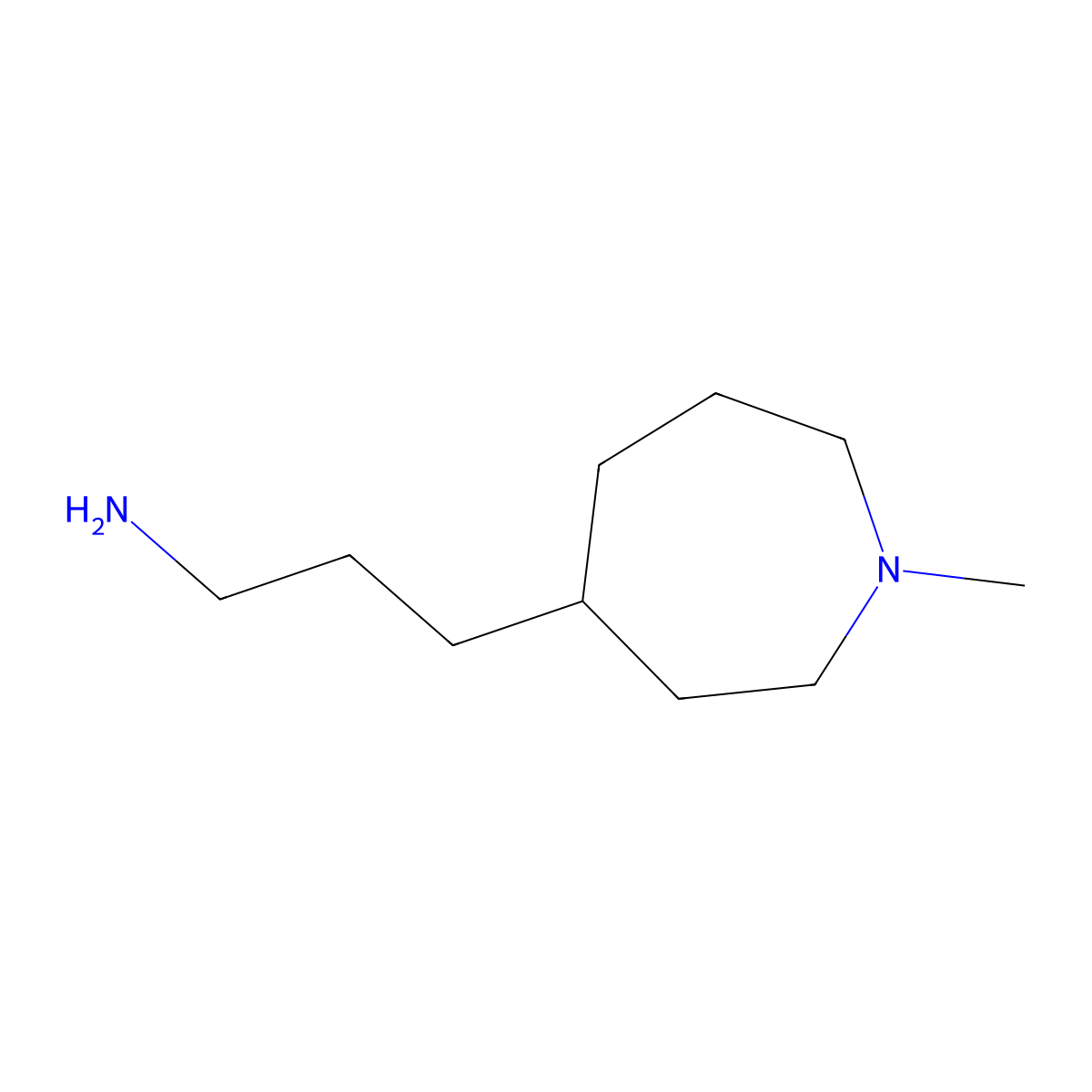 3-(1-Methylazepan-4-yl)propan-1-amine molecular structure, CAS 1531687-59-8