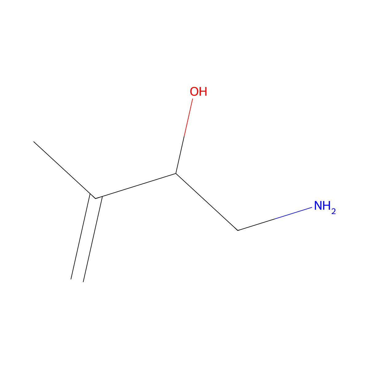 1-Amino-3-methylbut-3-en-2-ol molecular structure, CAS 1531700-88-5