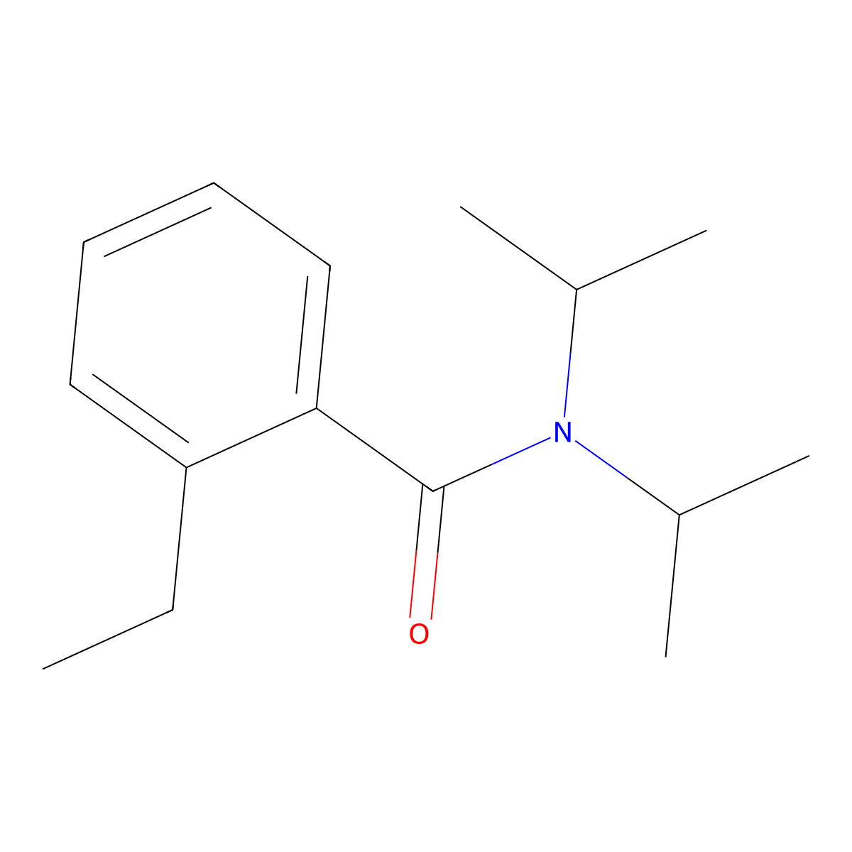 Benzamide, 2-ethyl-N,N-bis(1-methylethyl)- molecular structure, CAS 153184-10-2