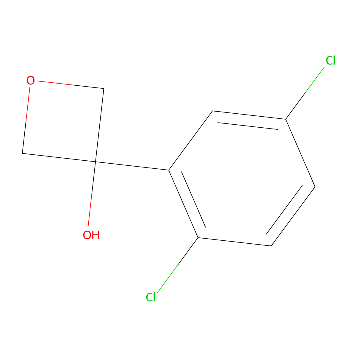 3-(2,5-Dichlorophenyl)-3-oxetanol molecular structure, CAS 1531857-73-4
