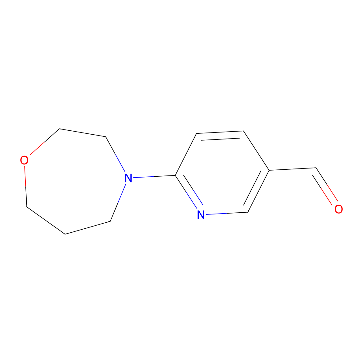 6-(1,4-Oxazepan-4-YL)pyridine-3-carbaldehyde molecular structure, CAS 1531957-21-7