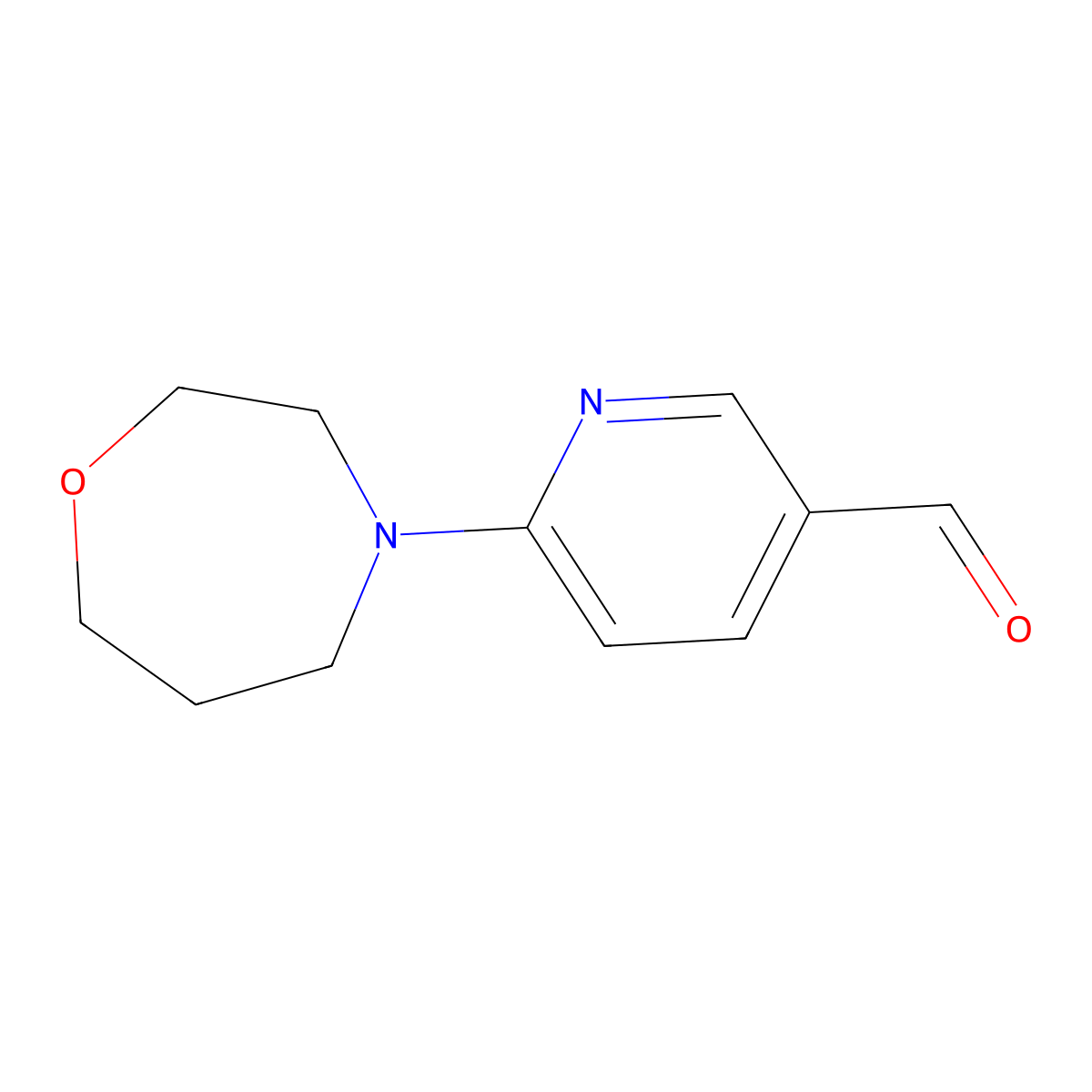 6-(1,4-Oxazepan-4-YL)pyridine-3-carbaldehyde molecular structure, CAS 1531957-21-7