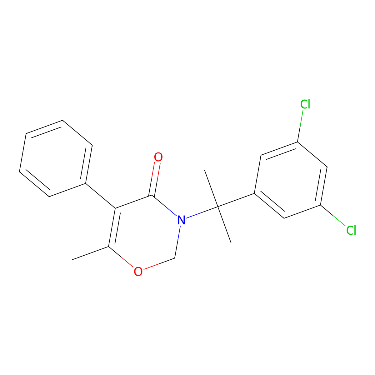 Oxaziclomefone molecular structure, CAS 153197-14-9