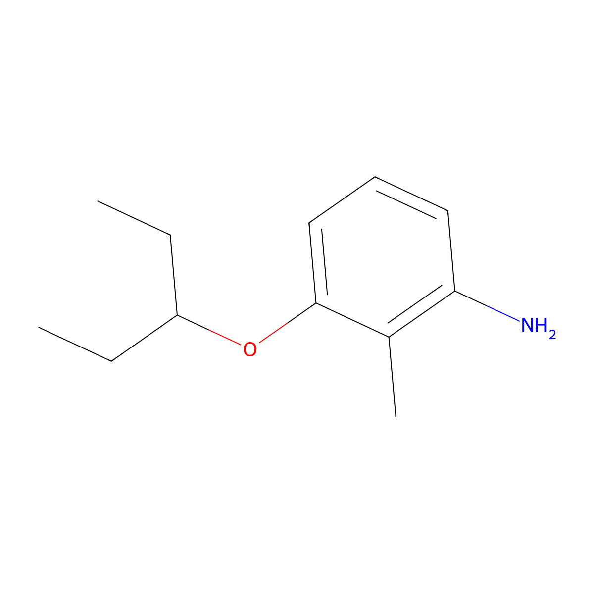 2-Methyl-3-(pentan-3-yloxy)aniline molecular structure, CAS 1531993-65-3