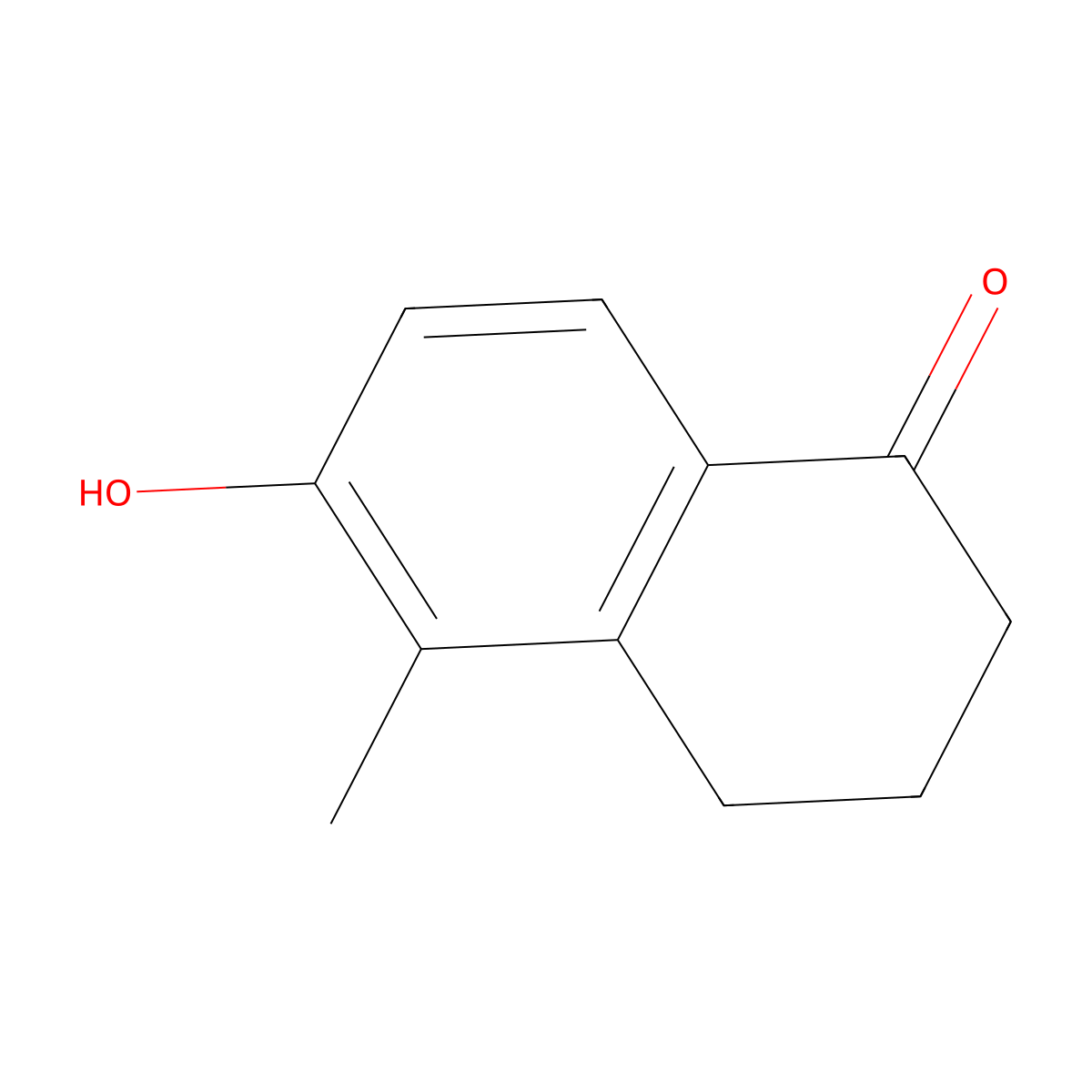 6-Hydroxy-5-methyl-3,4-dihydro-2H-naphthalen-1-one molecular structure, CAS 1532-44-1