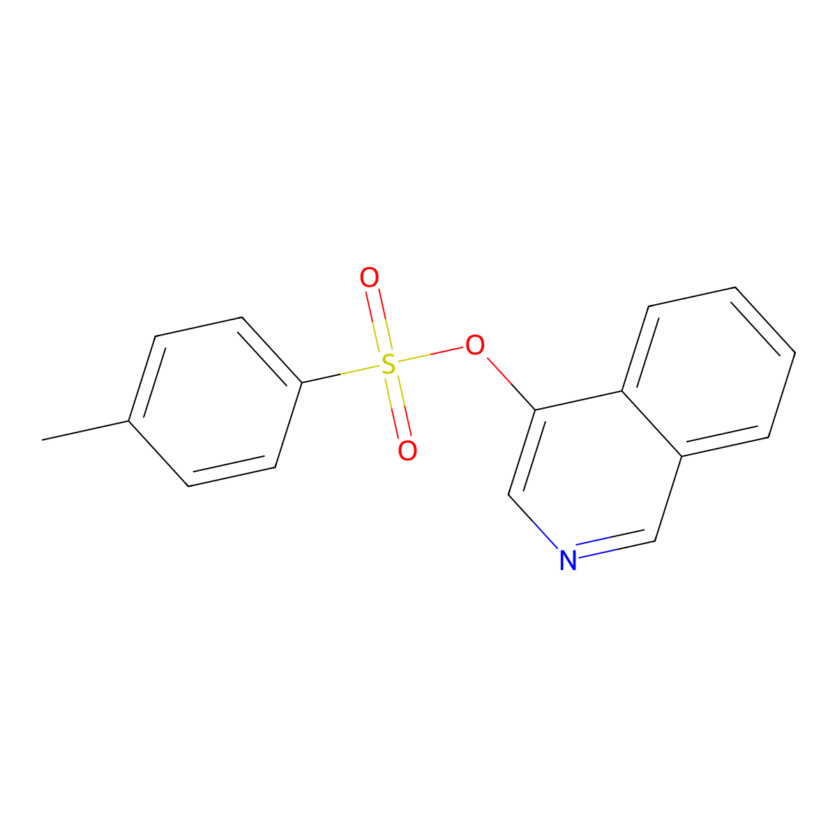 Isoquinolin-4-yl 4-methylbenzenesulfonate molecular structure, CAS 1532-82-7