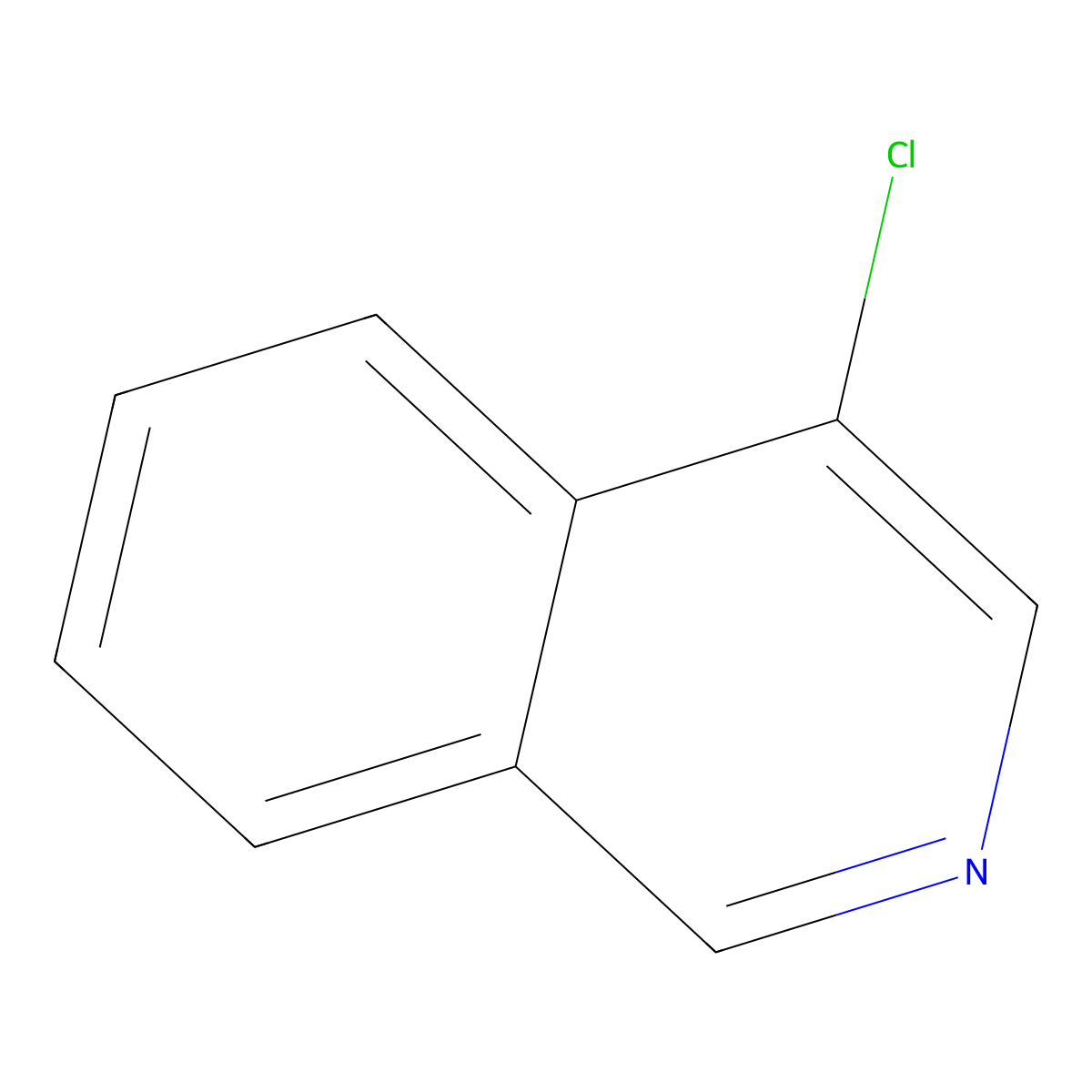 4-Chloroisoquinoline molecular structure, CAS 1532-91-8