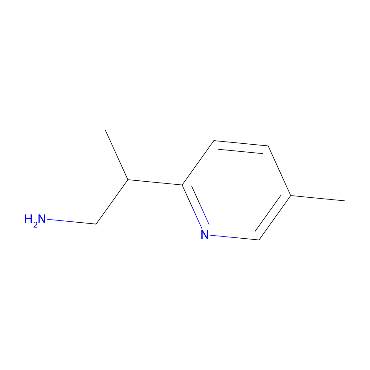 2-(5-Methylpyridin-2-yl)propan-1-amine molecular structure, CAS 1532022-50-6