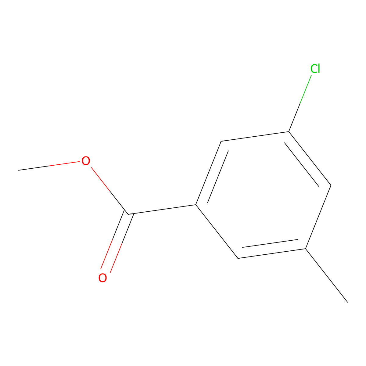 Methyl 3-chloro-5-methylbenzoate molecular structure, CAS 153203-53-3