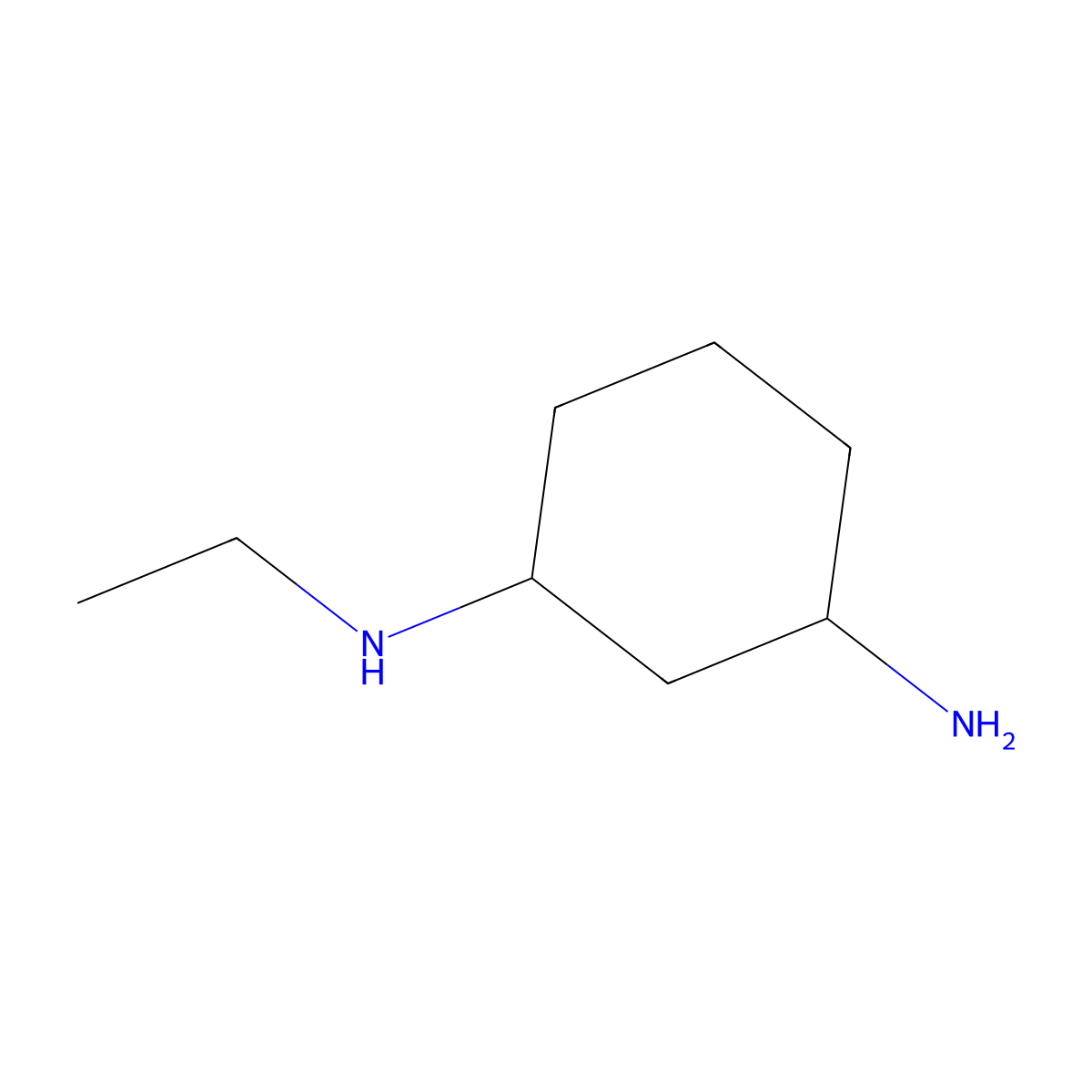 N1-ethylcyclohexane-1,3-diamine molecular structure, CAS 1532060-85-7