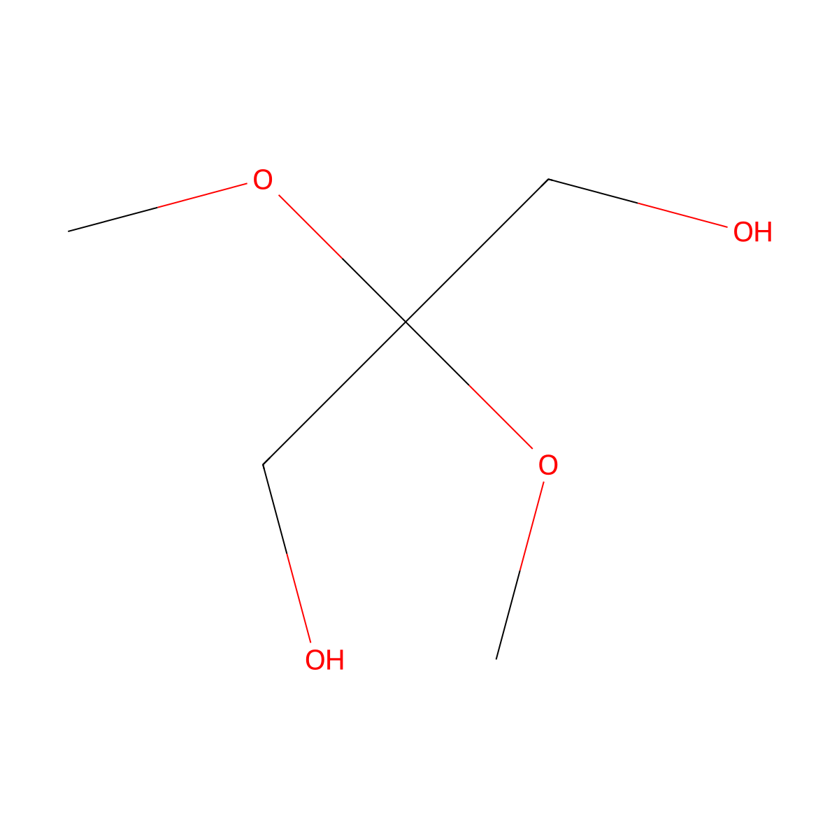 2,2-Dimethoxypropane-1,3-diol molecular structure, CAS 153214-82-5