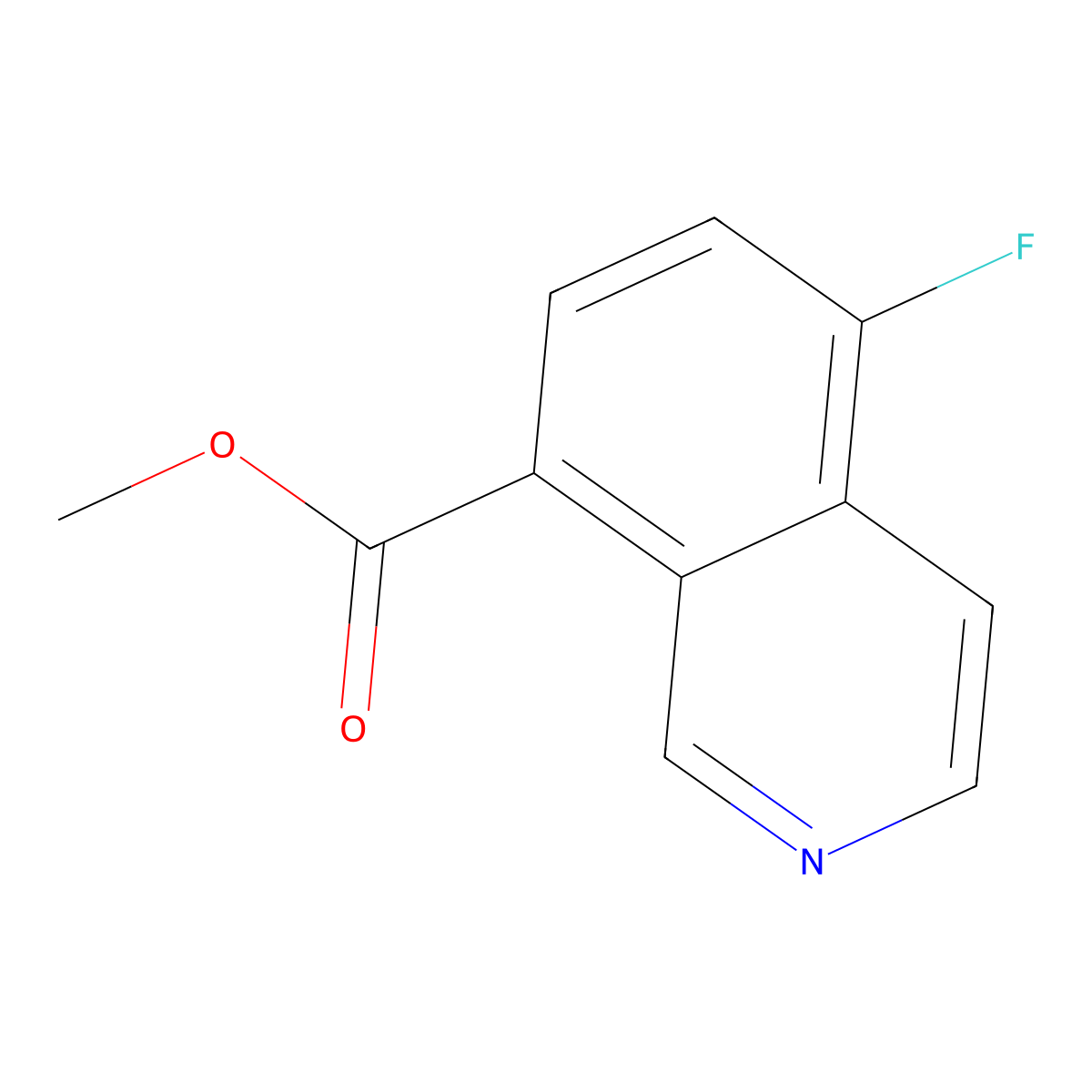 Methyl 5-fluoroisoquinoline-8-carboxylate molecular structure, CAS 1532191-07-3