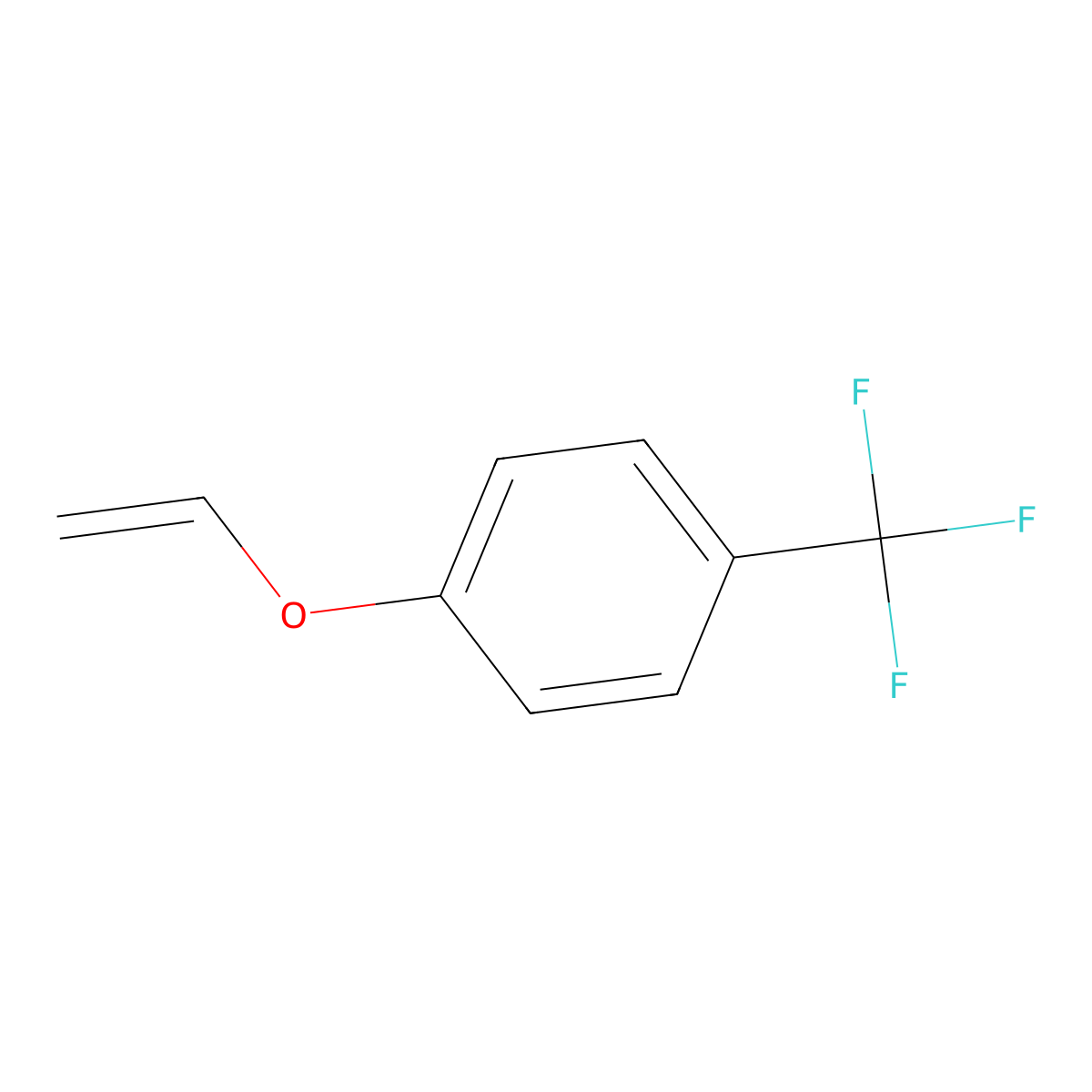 1-Ethenoxy-4-(trifluoromethyl)benzene molecular structure, CAS 1532224-78-4
