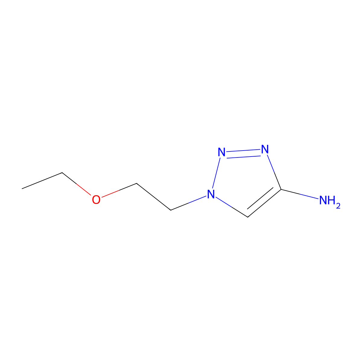1-(2-Ethoxyethyl)-1H-1,2,3-triazol-4-amine molecular structure, CAS 1532254-07-1