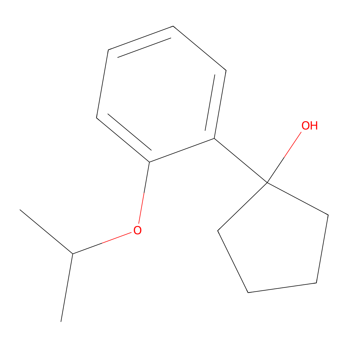 1-(2-Isopropoxyphenyl)cyclopentanol molecular structure, CAS 1532261-03-2