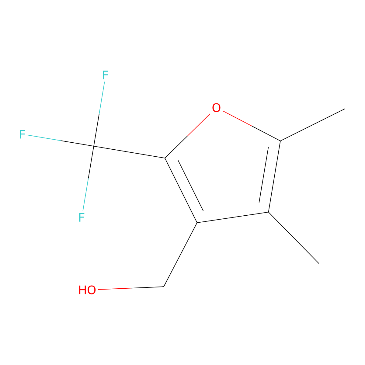 [4,5-Dimethyl-2-(trifluoromethyl)furan-3-yl]methanol molecular structure, CAS 1532272-20-0