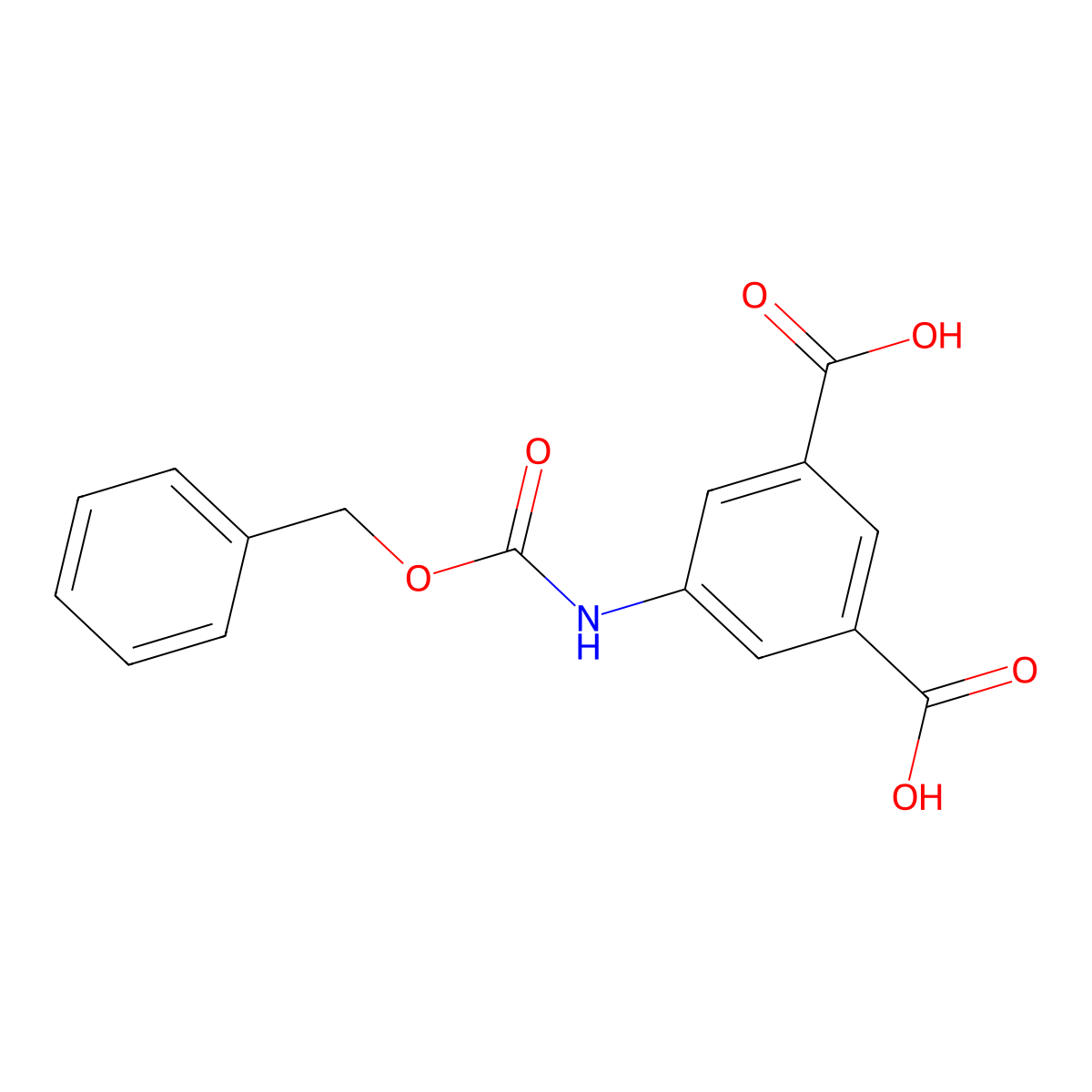 5-(((Benzyloxy)carbonyl)amino)isophthalic acid molecular structure, CAS 153233-30-8