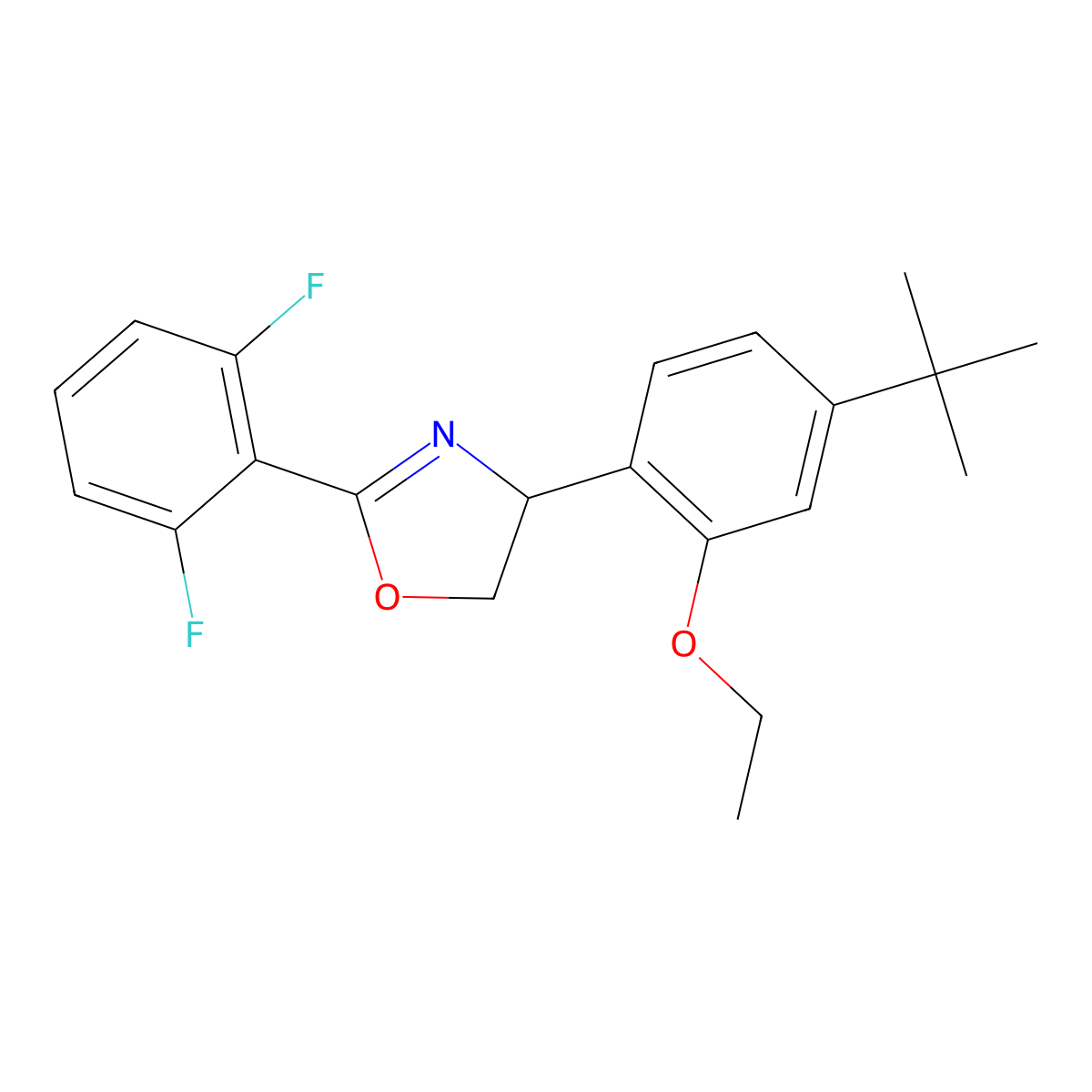 Etoxazole molecular structure, CAS 153233-91-1