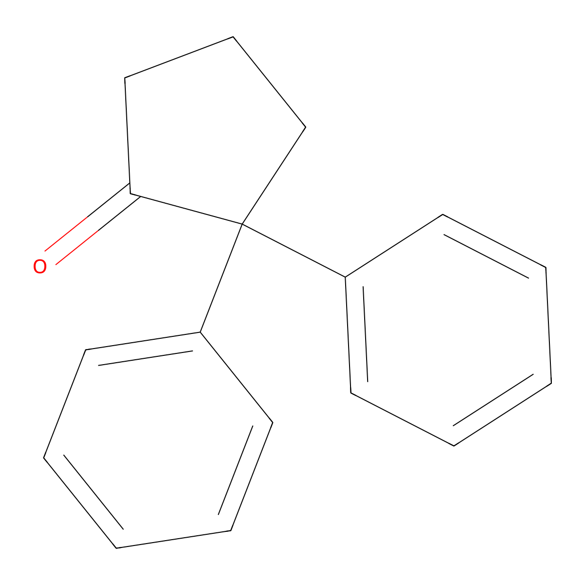 2,2-Diphenyl-cyclopentanone molecular structure, CAS 15324-42-2
