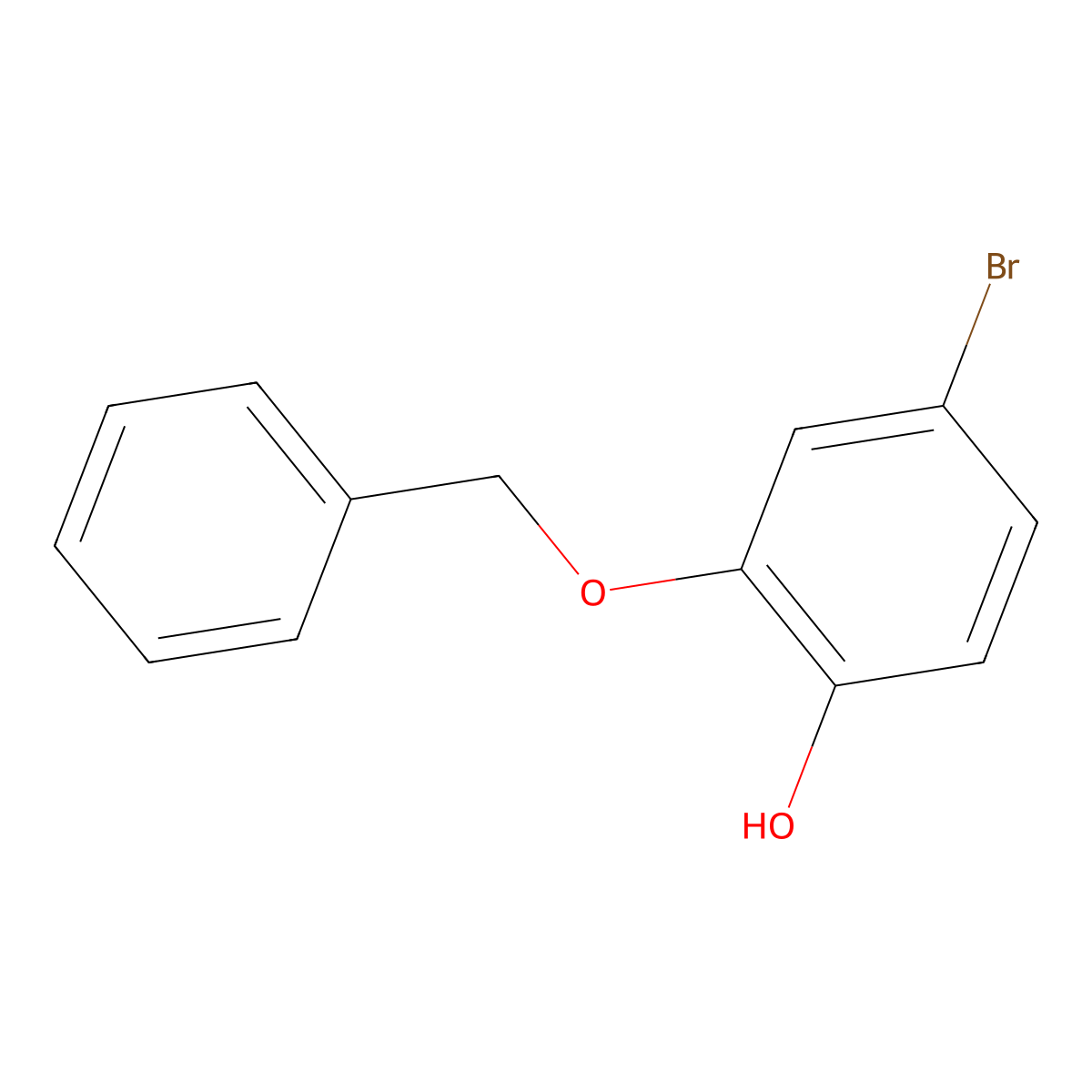 2-(Benzyloxy)-4-bromophenol molecular structure, CAS 153240-85-8