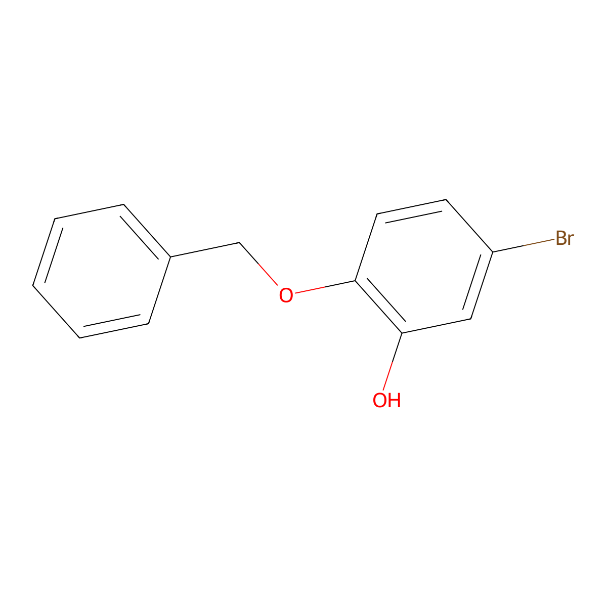 2-(Benzyloxy)-5-bromophenol molecular structure, CAS 153241-03-3