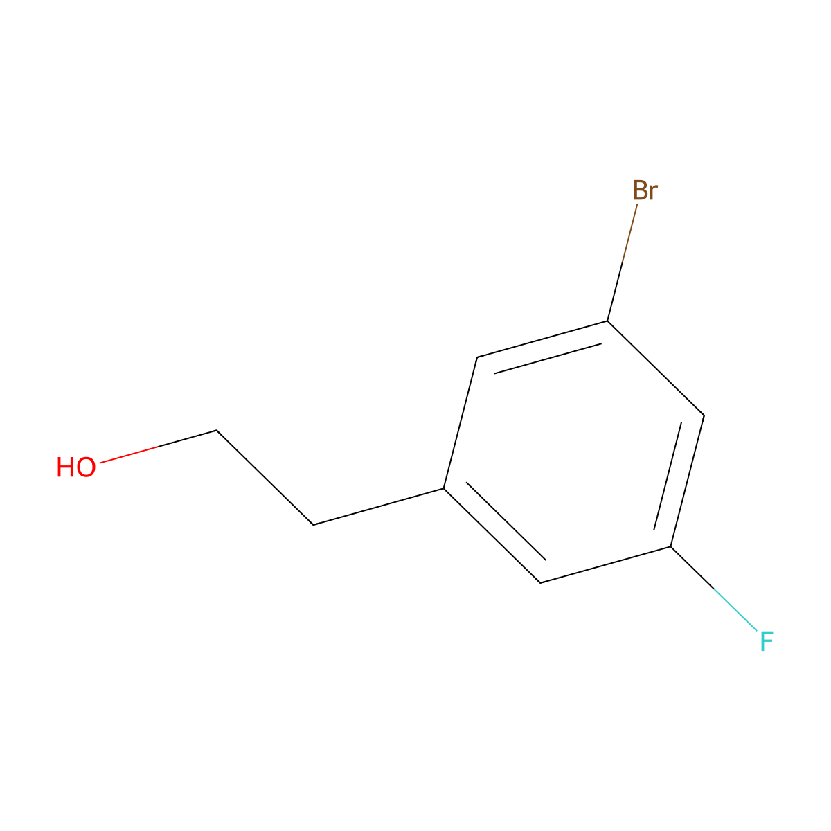 2-(3-Bromo-5-fluorophenyl)ethanol molecular structure, CAS 1532475-52-7