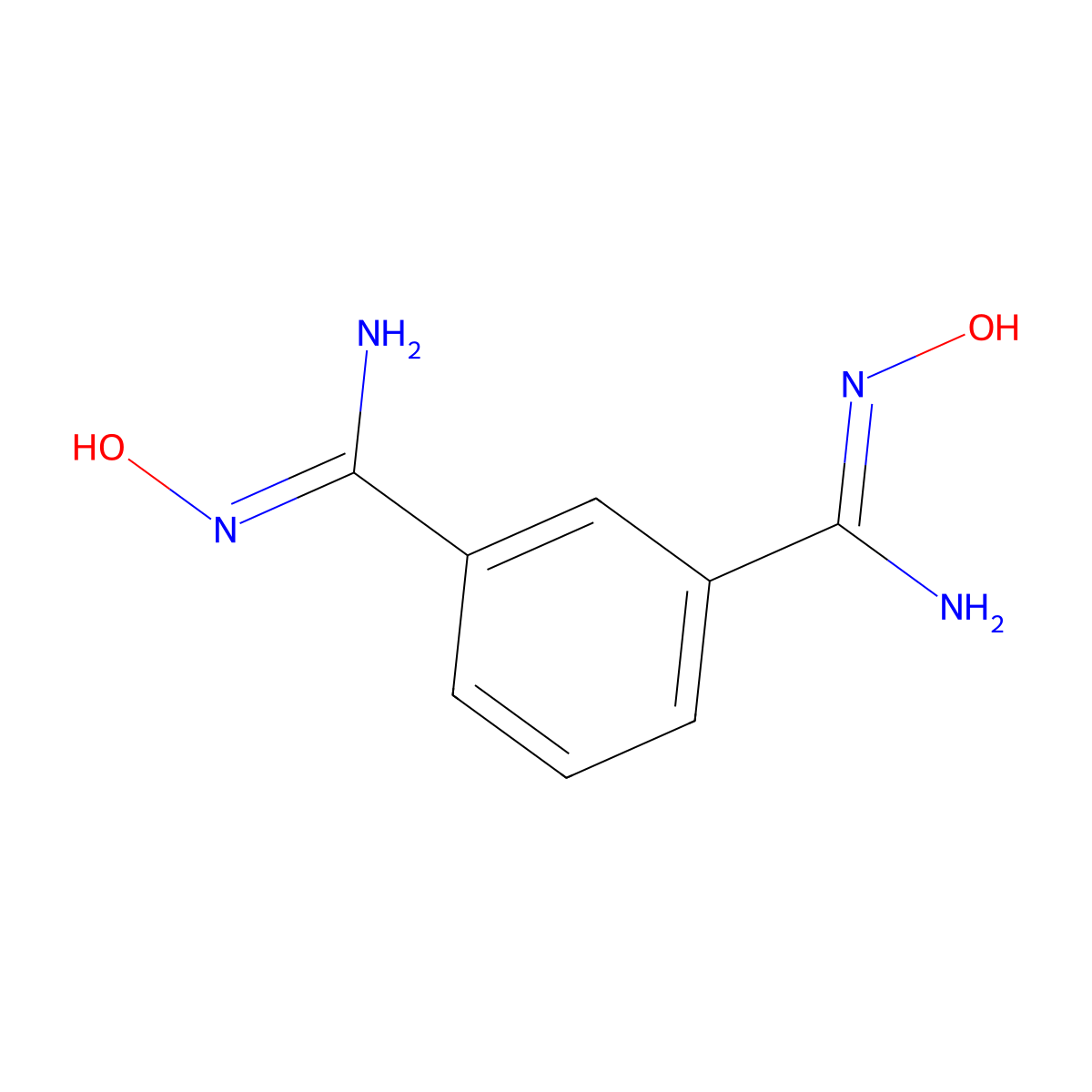 N1,N3-Dihydroxyisophthalimidamide molecular structure, CAS 15325-51-6