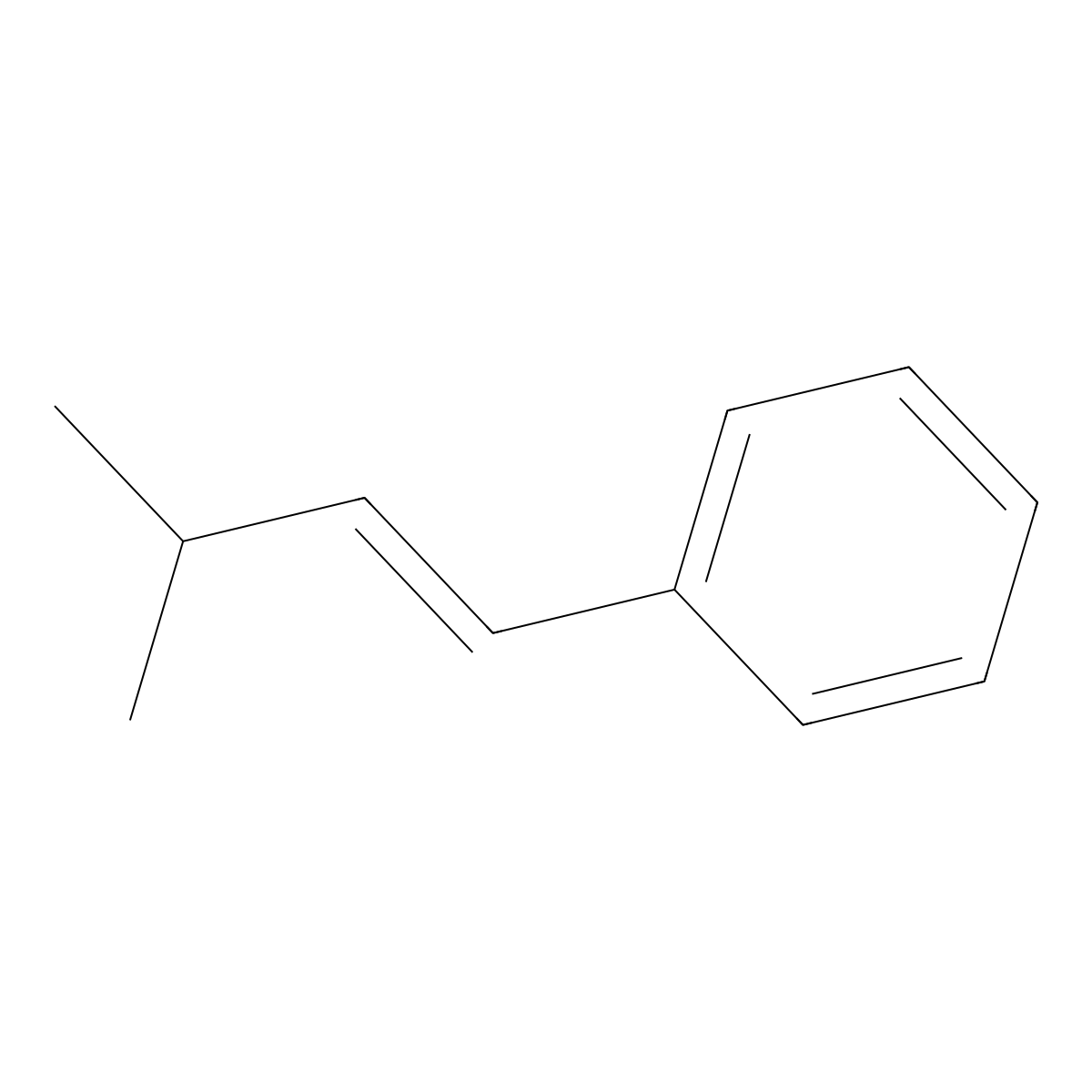(3-Methylbut-1-EN-1-YL)benzene molecular structure, CAS 15325-61-8