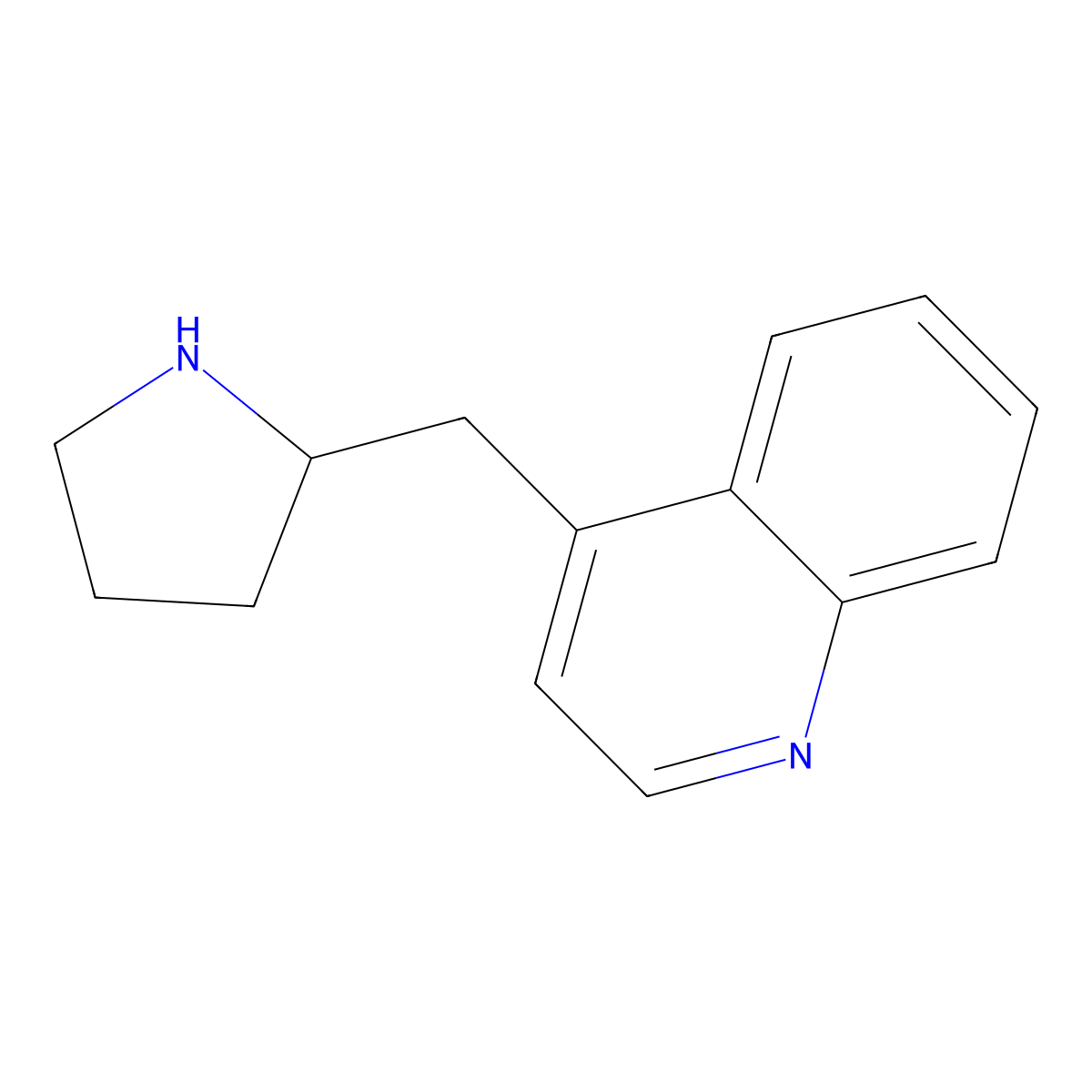 4-(Pyrrolidin-2-ylmethyl)quinoline molecular structure, CAS 1532500-58-5