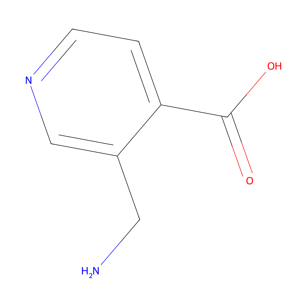 3-(Aminomethyl)isonicotinic acid molecular structure, CAS 1532503-87-9