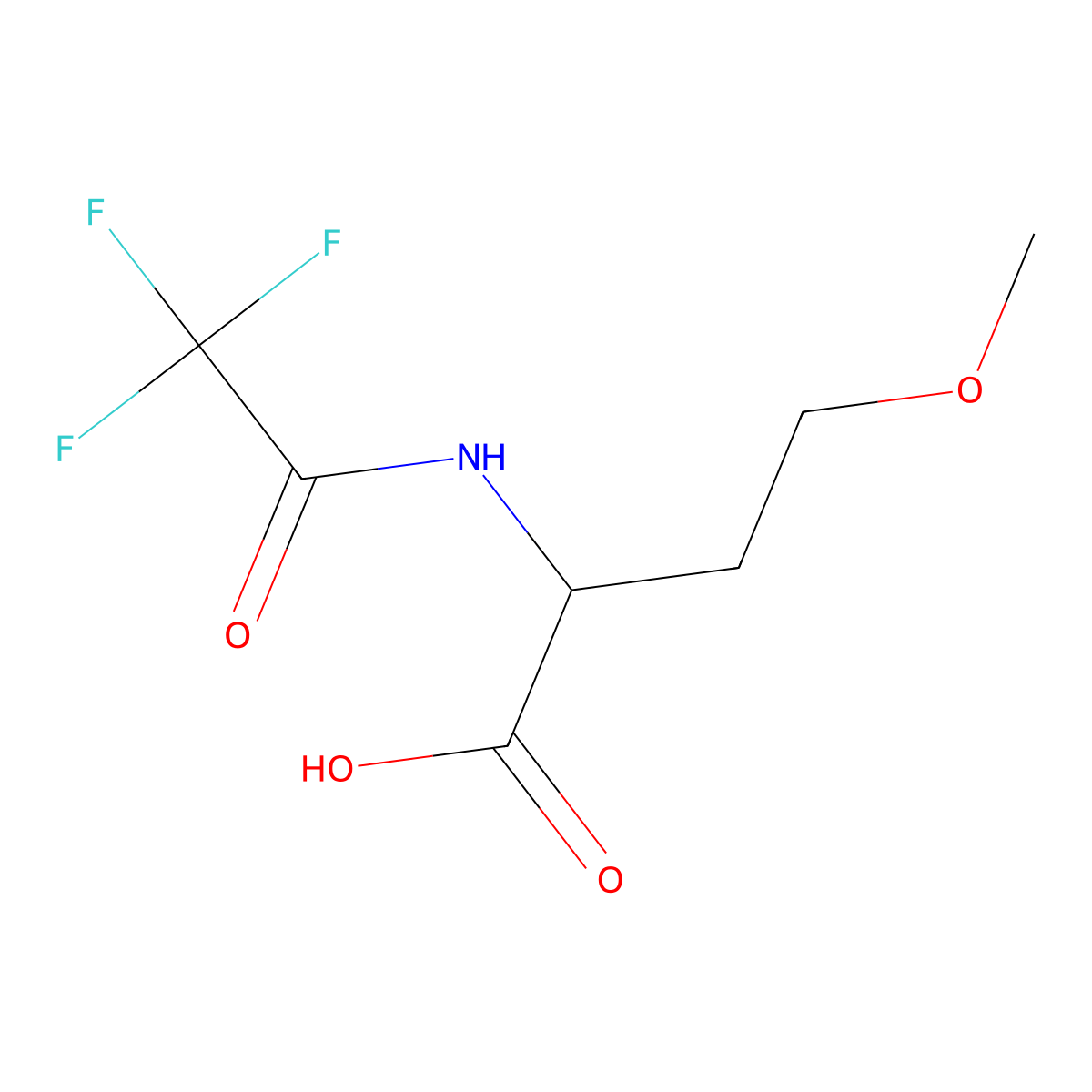 4-Methoxy-2-(trifluoroacetamido)butanoic acid molecular structure, CAS 1532547-20-8